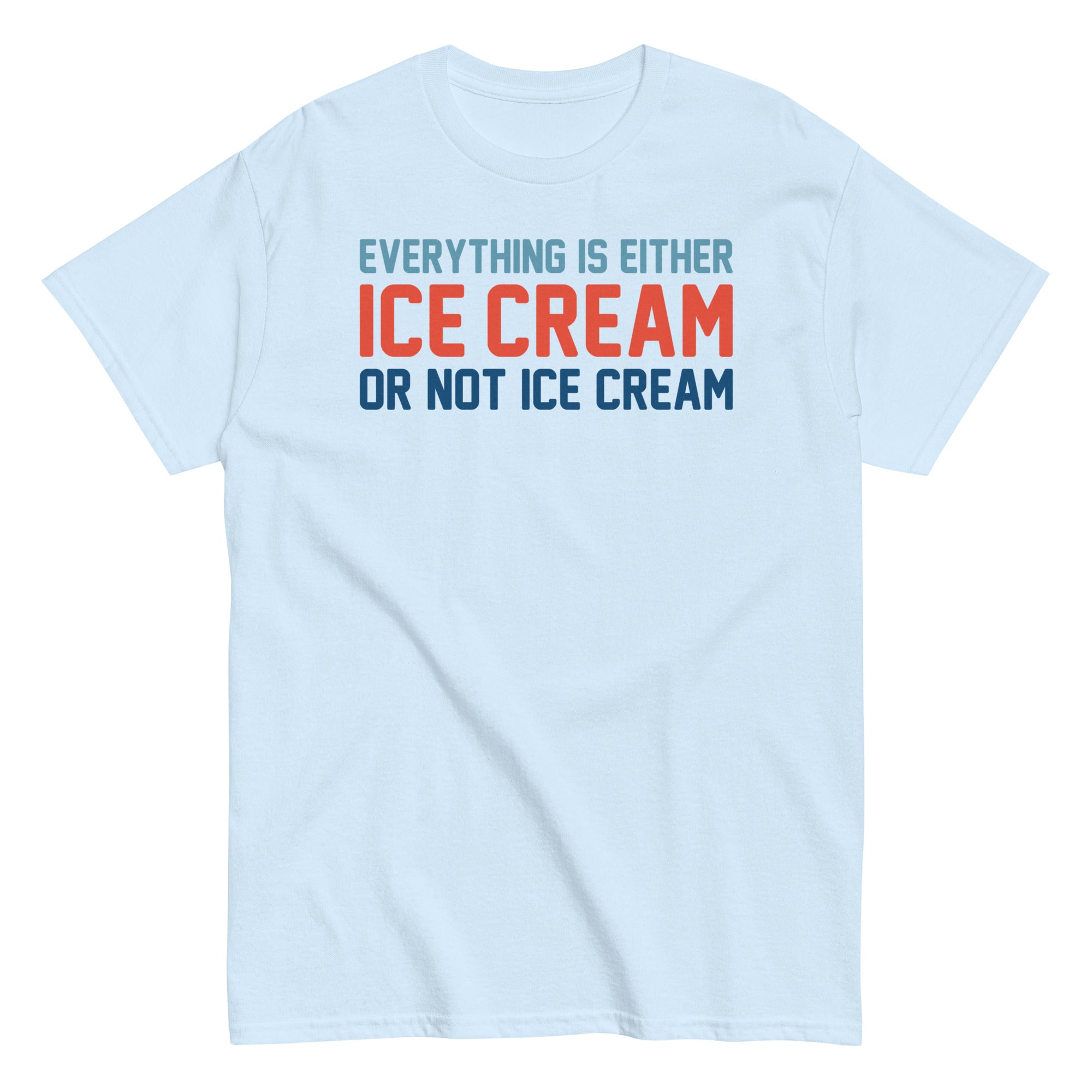 Everything Is Ice Cream Or Not Ice Cream Men's Classic Tee Hoodie, Sweatshirt | PureTeeCo.com (Image 2)