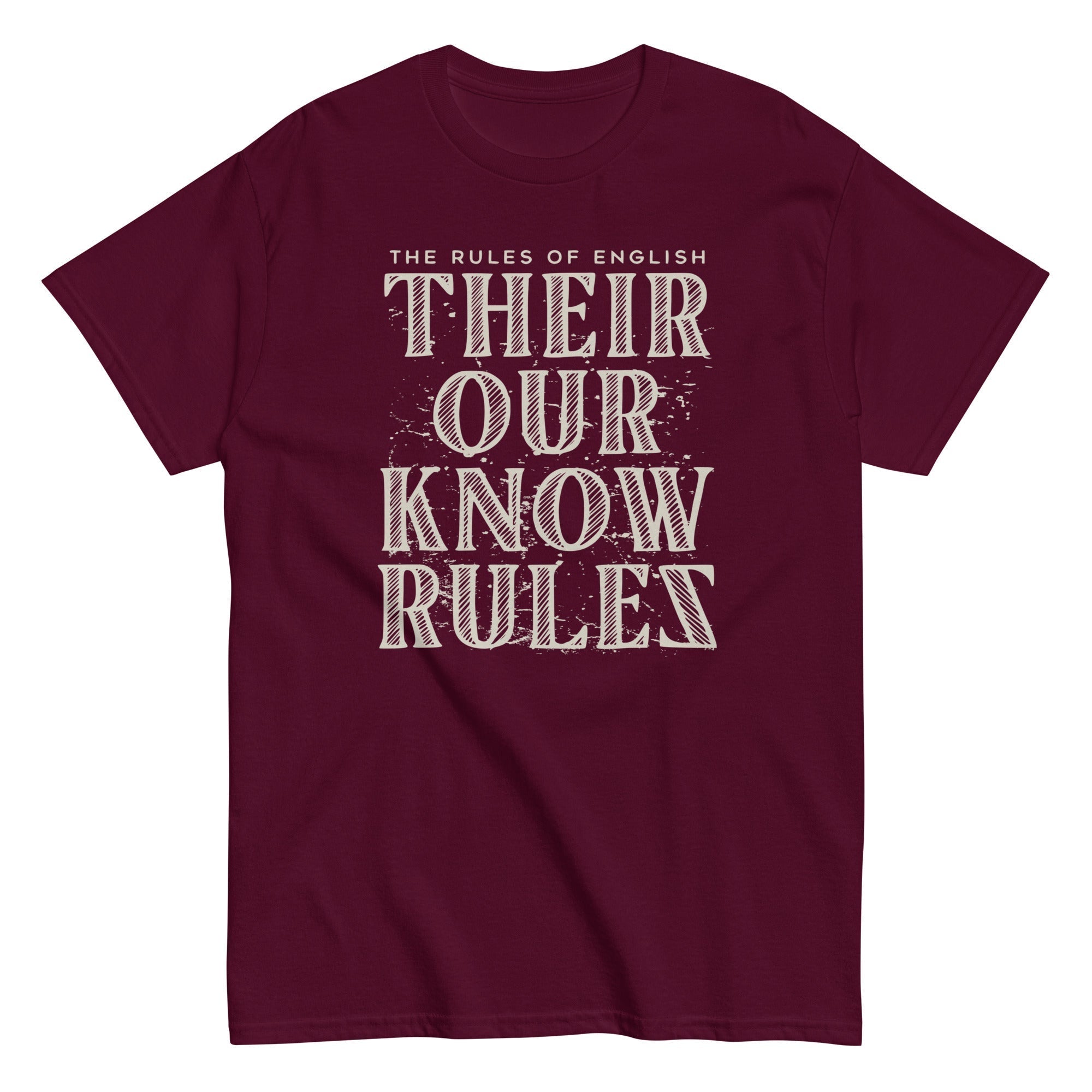 Their Our Know Rules Men's Classic Tee Hoodie, Sweatshirt | PureTeeCo.com (Image 2)