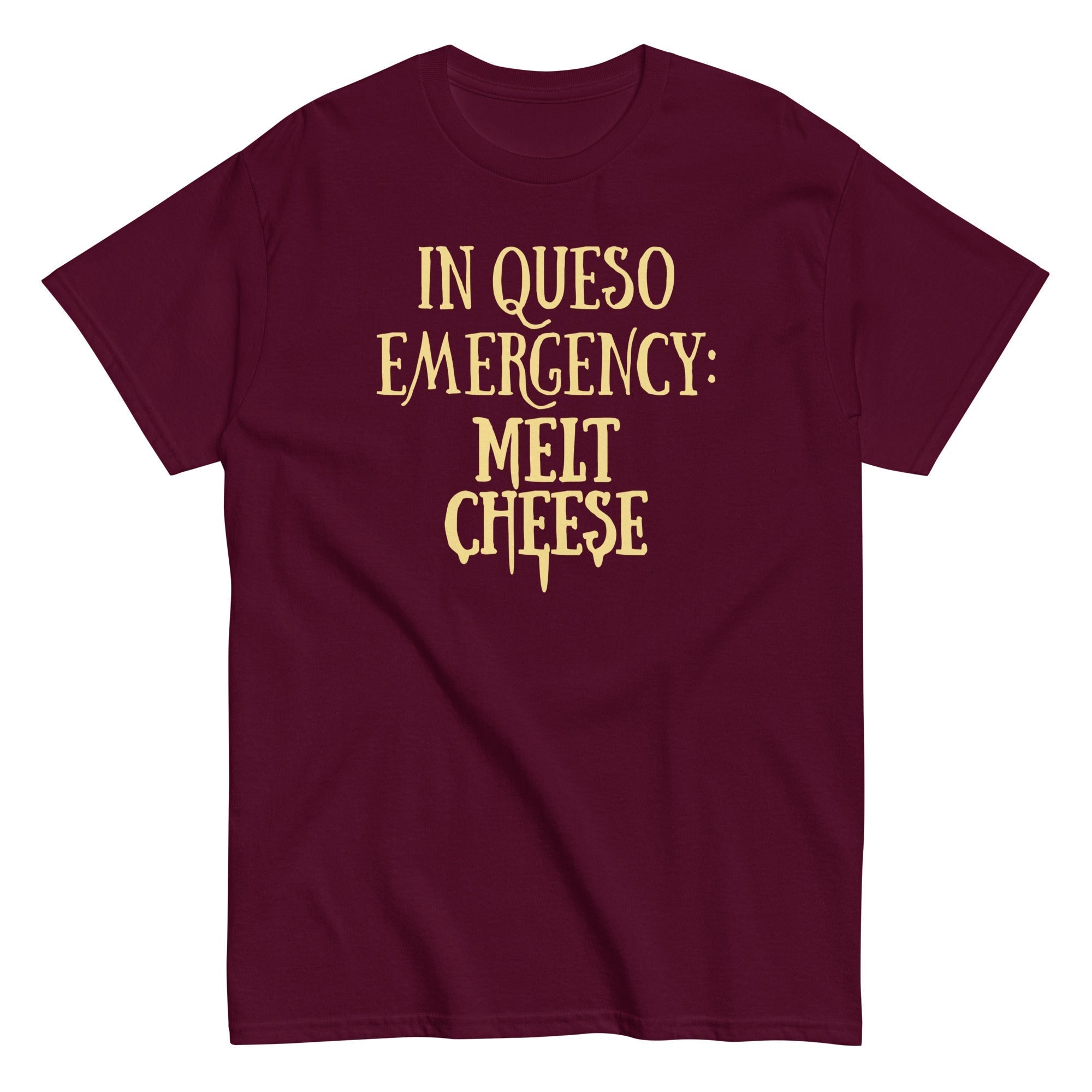 In Queso Emergency: Melt Cheese Men's Classic Tee Hoodie, Sweatshirt | PureTeeCo.com (Image 2)