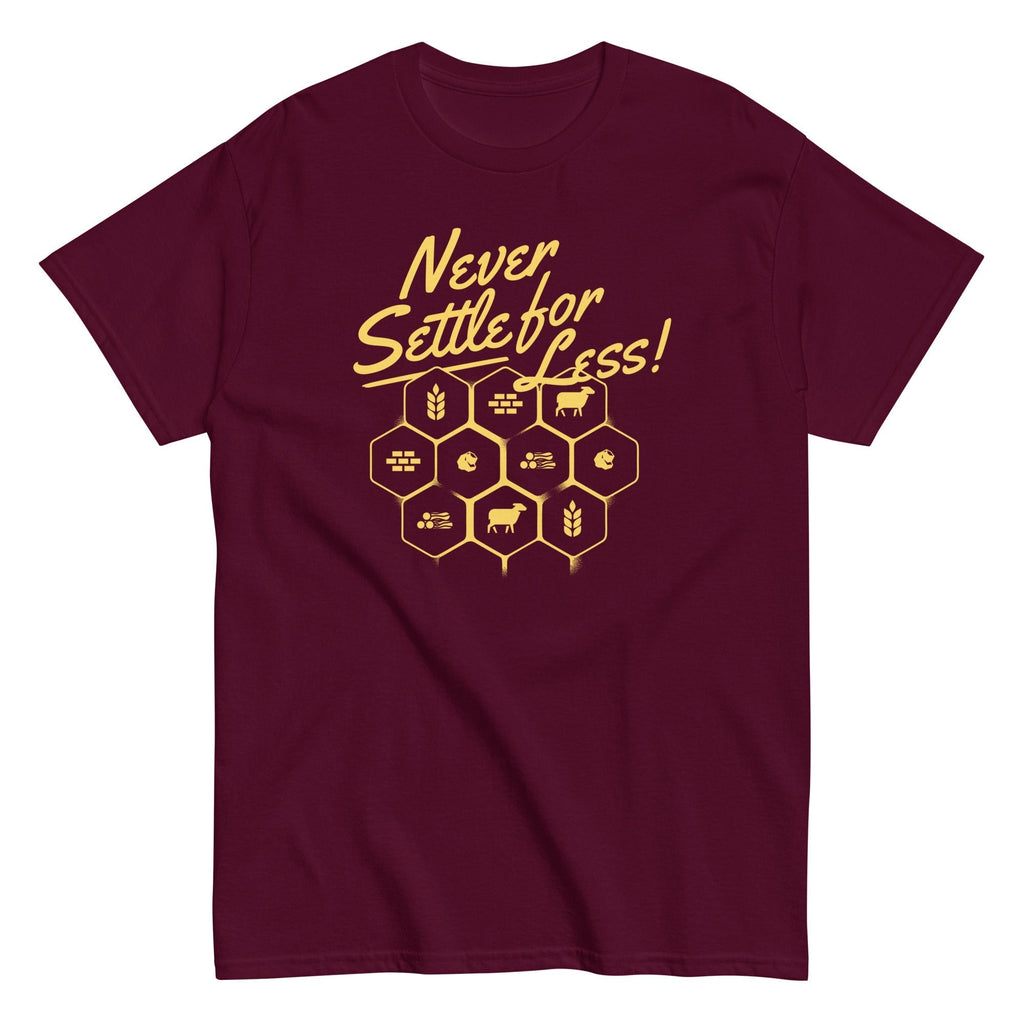 Never Settle For Less Men's Classic Tee Hoodie, Sweatshirt | PureTeeCo.com (Image 2)