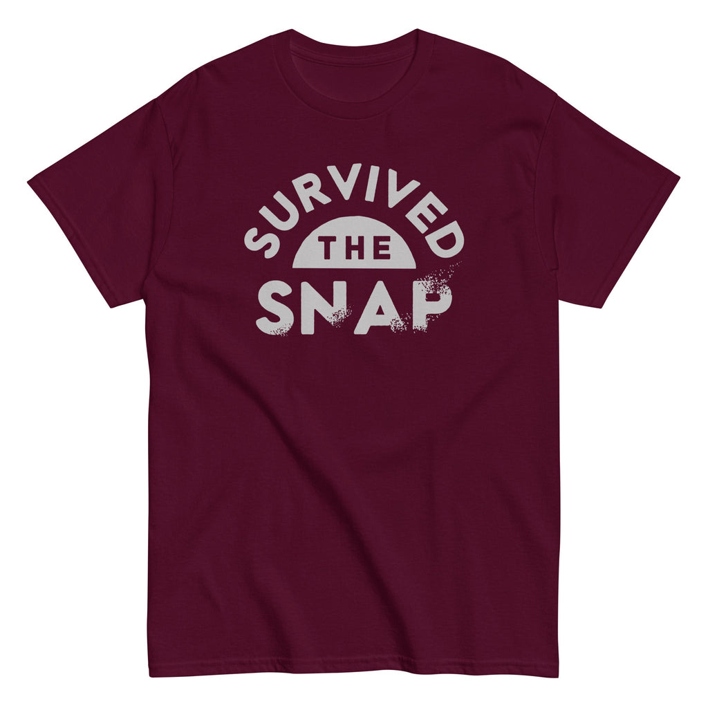 Survived The Snap Men's Classic Tee Hoodie, Sweatshirt | PureTeeCo.com (Image 2)