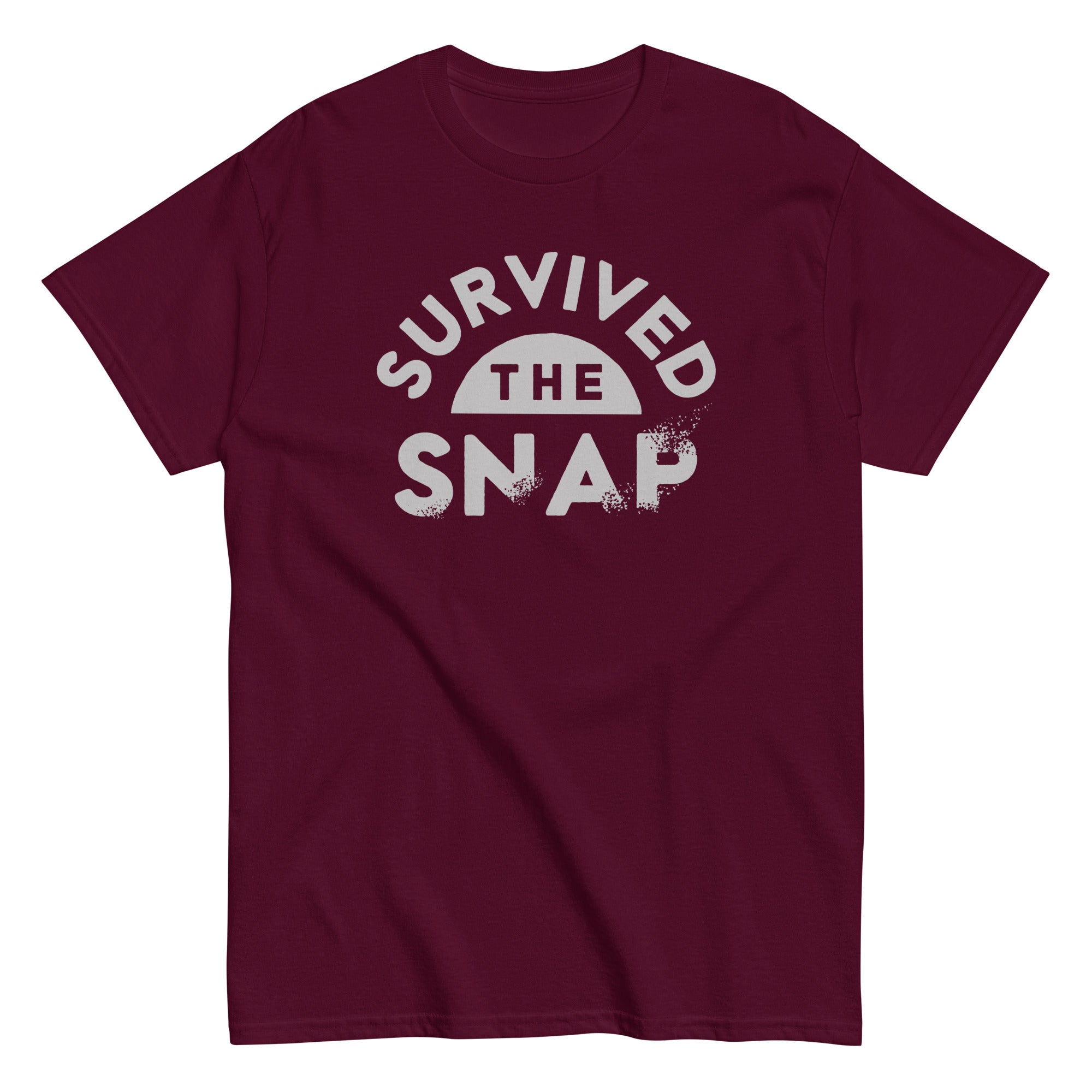 Survived The Snap Men's Classic Tee Hoodie, Sweatshirt | PureTeeCo.com (Image 2)