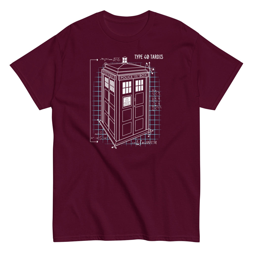 Type 40 Tardis Men's Classic Tee Hoodie, Sweatshirt | PureTeeCo.com (Image 2)