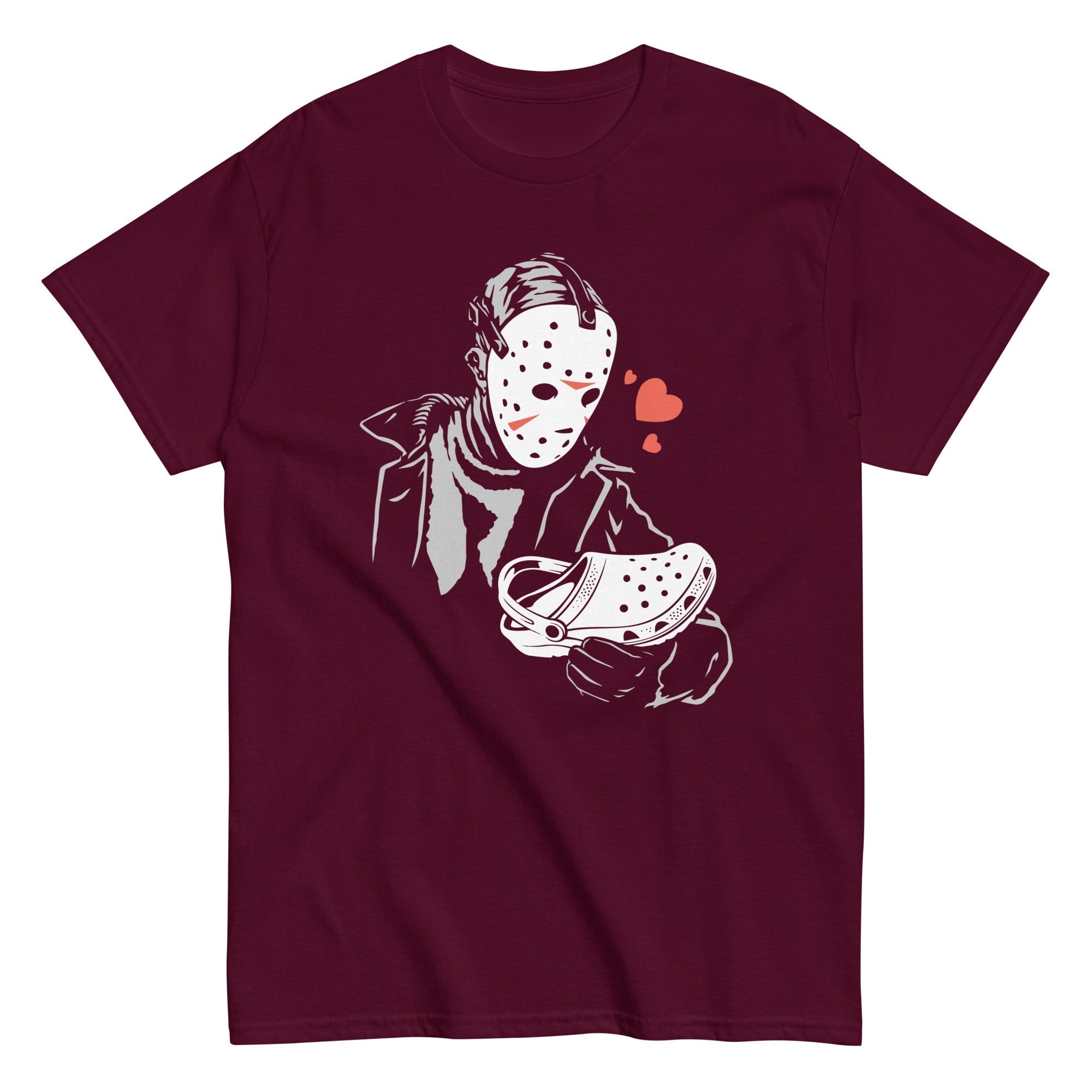 Jason Loves Crocs Men's Classic Tee Hoodie, Sweatshirt | PureTeeCo.com (Image 3)