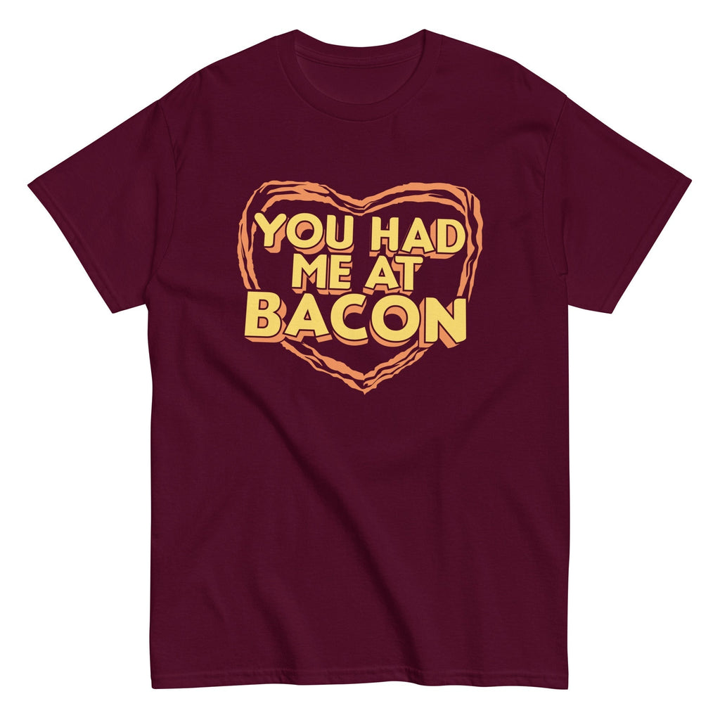 You Had Me At Bacon Men's Classic Tee Hoodie, Sweatshirt | PureTeeCo.com (Image 1)