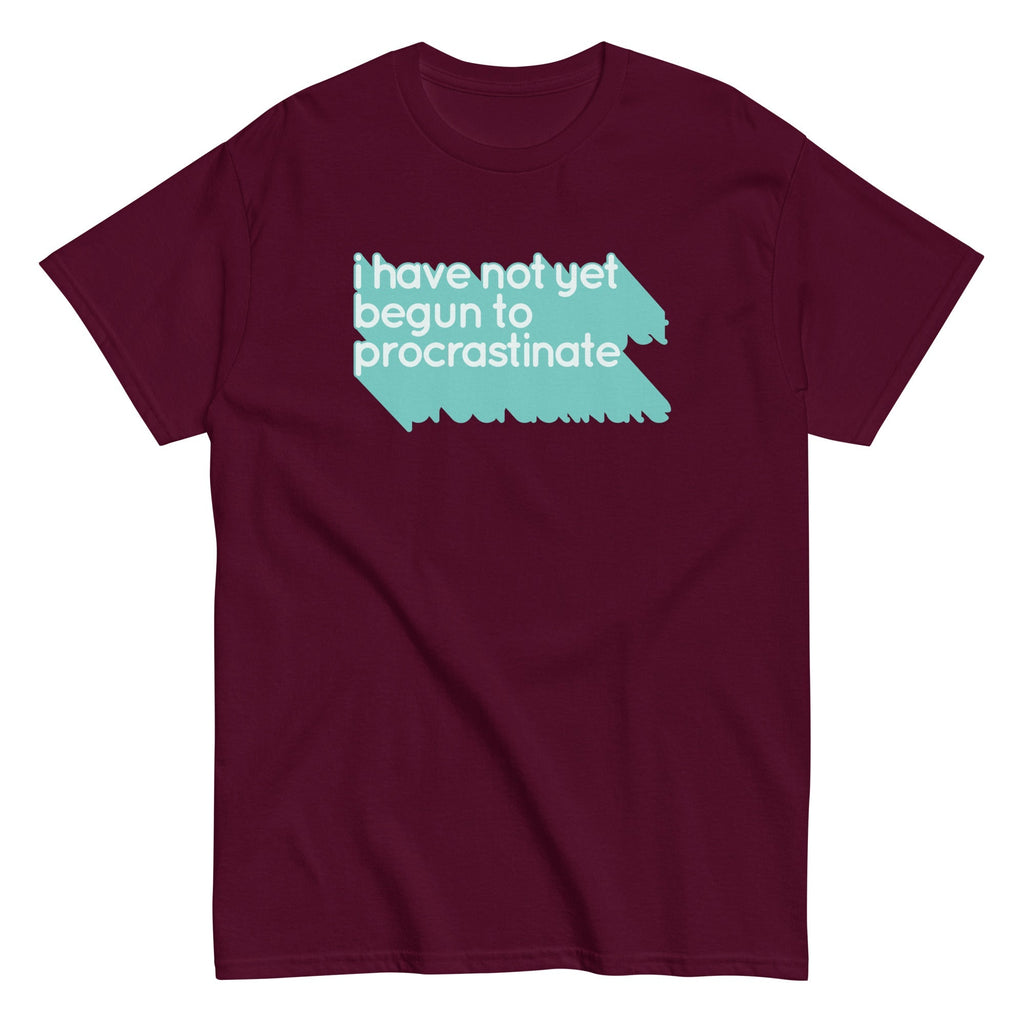 Not Begun To Procrastinate Men's Classic Tee Hoodie, Sweatshirt | PureTeeCo.com (Image 2)