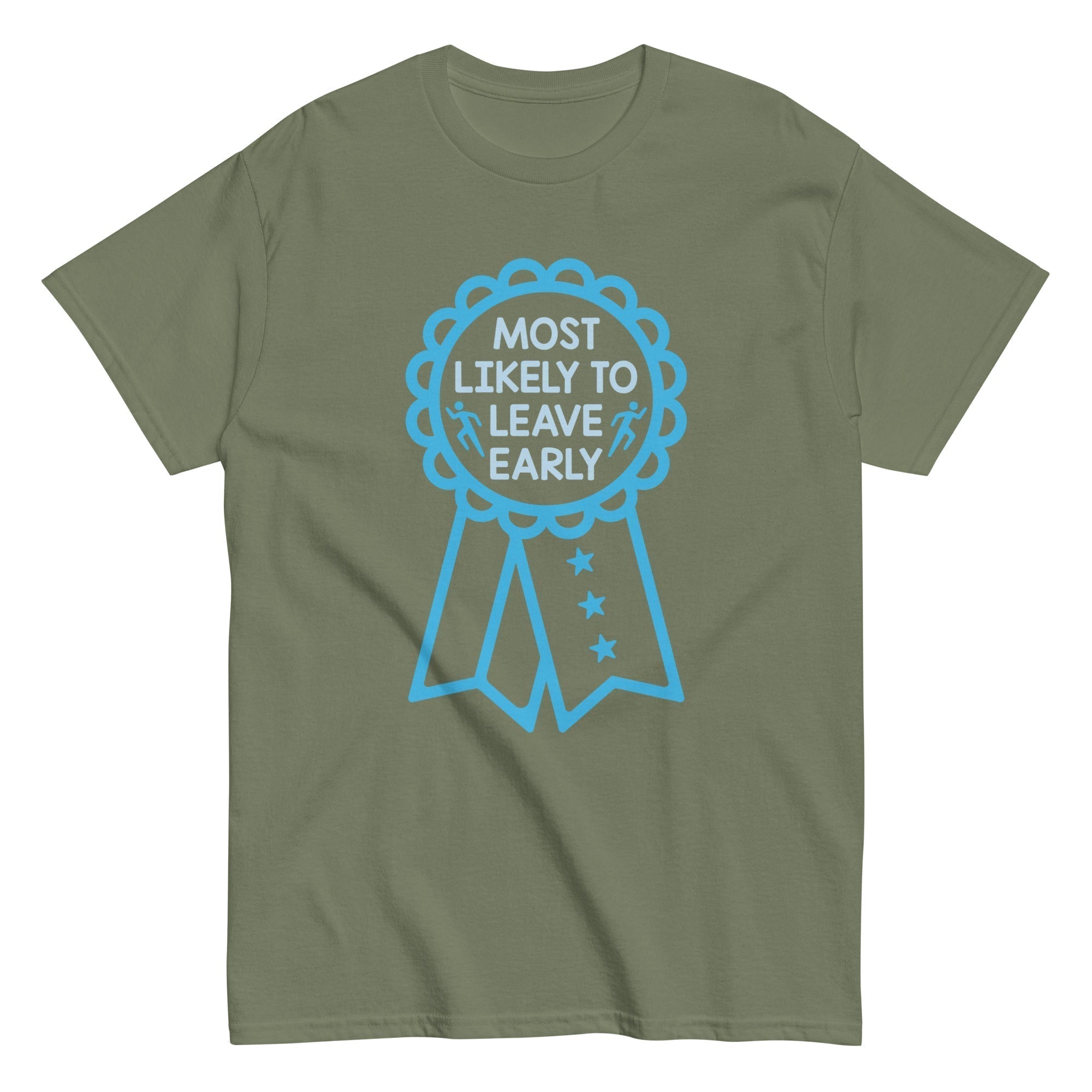 Most Likely To Leave Early Men's Classic Tee Hoodie, Sweatshirt | PureTeeCo.com (Image 5)