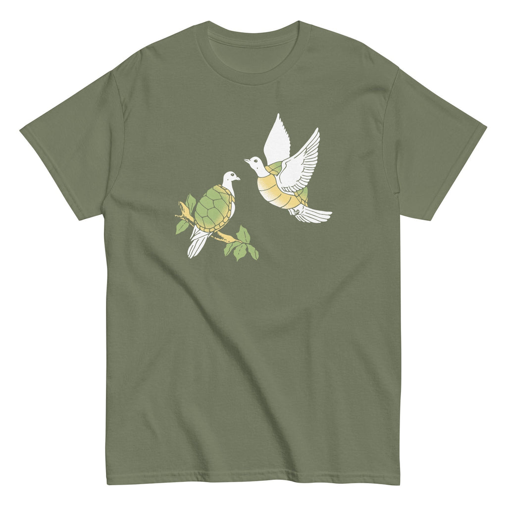 Two Turtle Doves Men's Classic Tee Hoodie, Sweatshirt | PureTeeCo.com (Image 5)