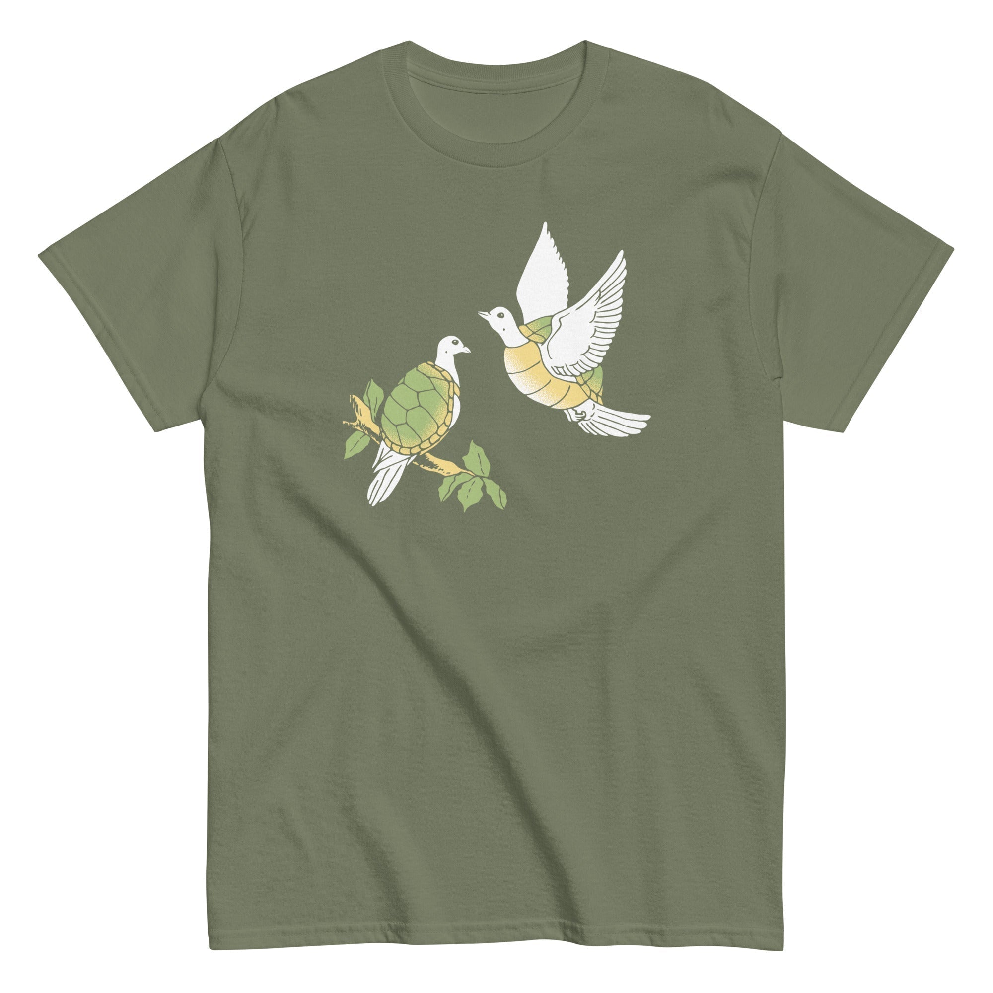 Two Turtle Doves Men's Classic Tee Hoodie, Sweatshirt | PureTeeCo.com (Image 5)