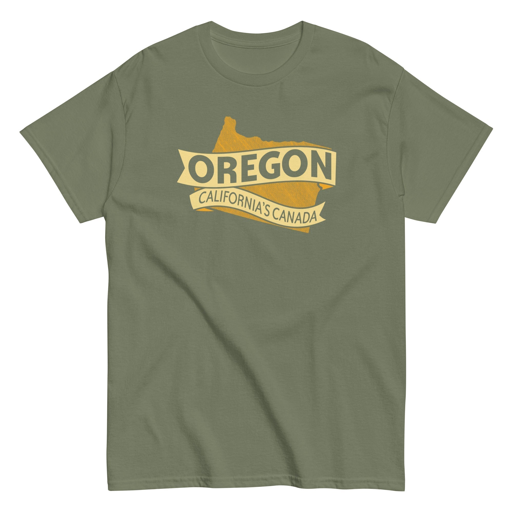 Oregon California's Canada Men's Classic Tee Hoodie, Sweatshirt | PureTeeCo.com (Image 4)