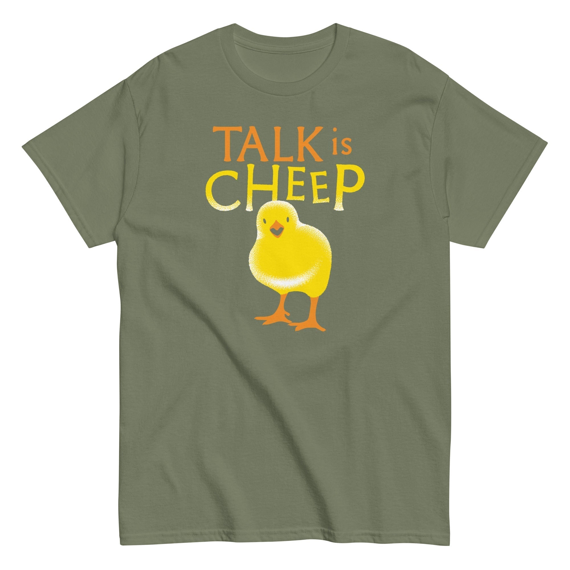Talk Is Cheep Men's Classic Tee Hoodie, Sweatshirt | PureTeeCo.com (Image 4)