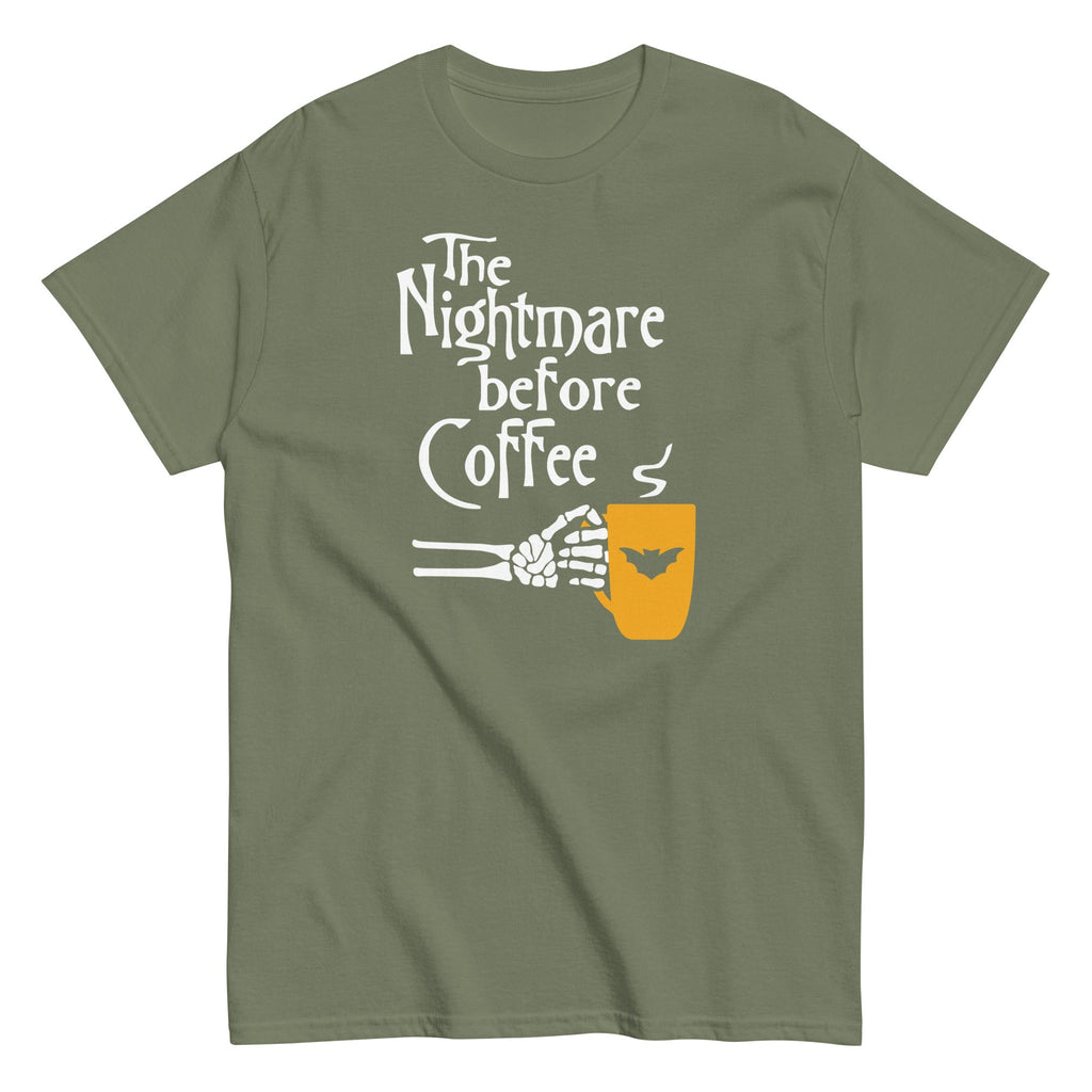 The Nightmare Before Coffee Men's Classic Tee Hoodie, Sweatshirt | PureTeeCo.com (Image 5)