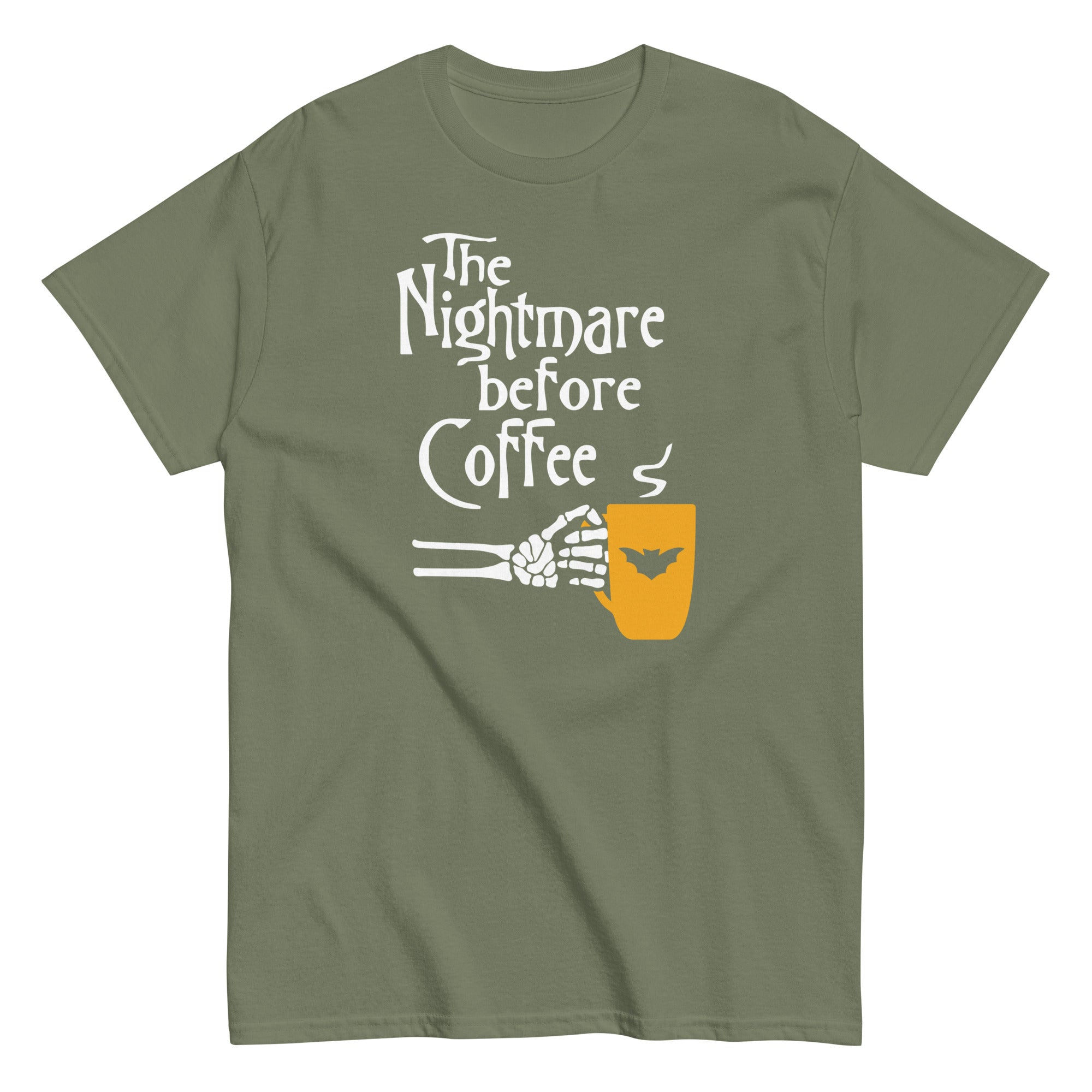 The Nightmare Before Coffee Men's Classic Tee Hoodie, Sweatshirt | PureTeeCo.com (Image 5)