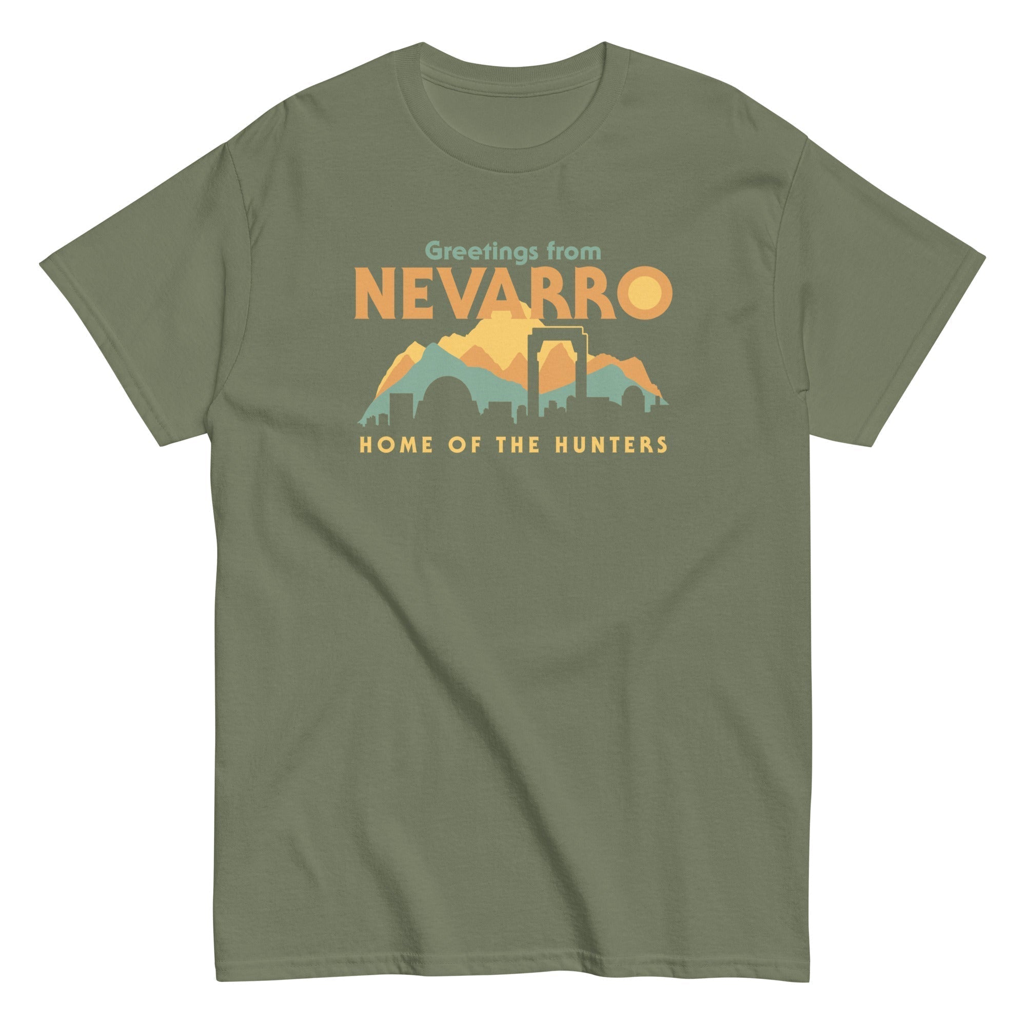 Greetings From Nevarro Men's Classic Tee Hoodie, Sweatshirt | PureTeeCo.com (Image 4)