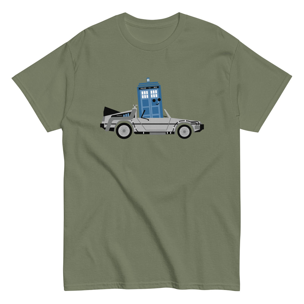 Time Machine x Two Men's Classic Tee Hoodie, Sweatshirt | PureTeeCo.com (Image 3)