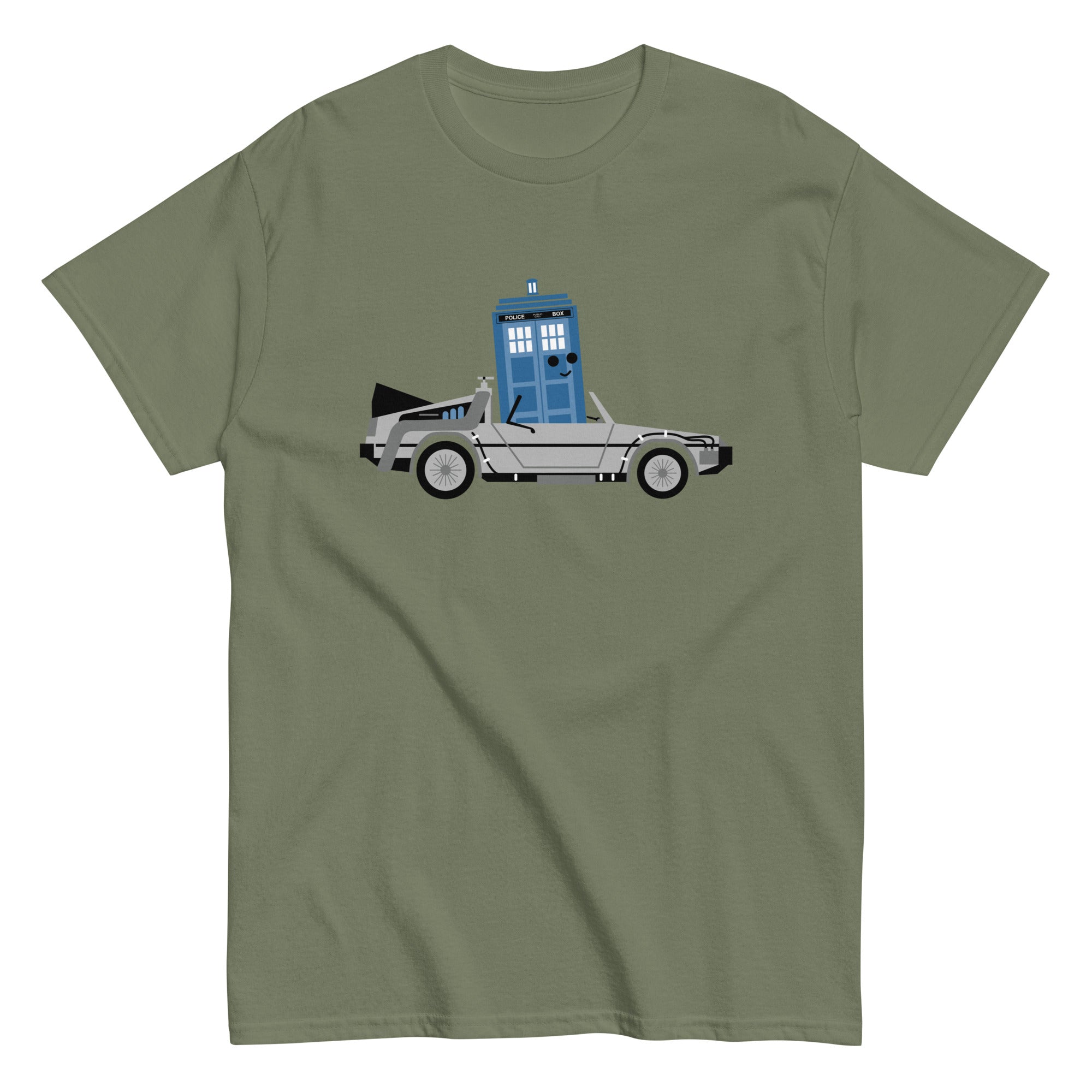 Time Machine x Two Men's Classic Tee Hoodie, Sweatshirt | PureTeeCo.com (Image 3)