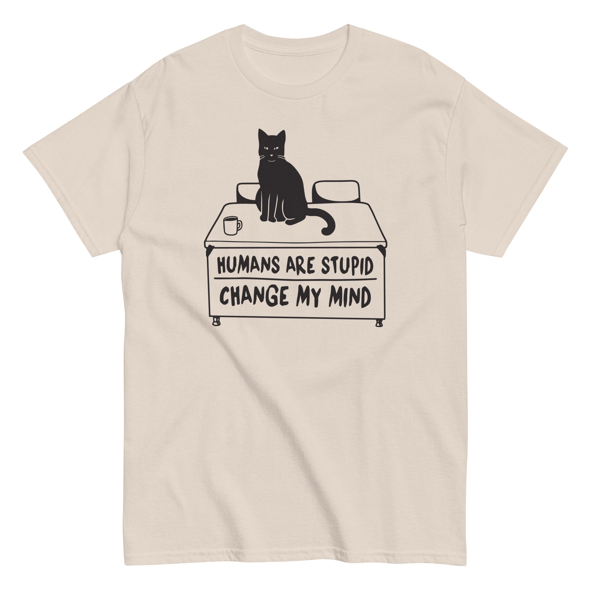 Humans Are Stupid Men's Classic Tee Hoodie, Sweatshirt | PureTeeCo.com (Image 3)