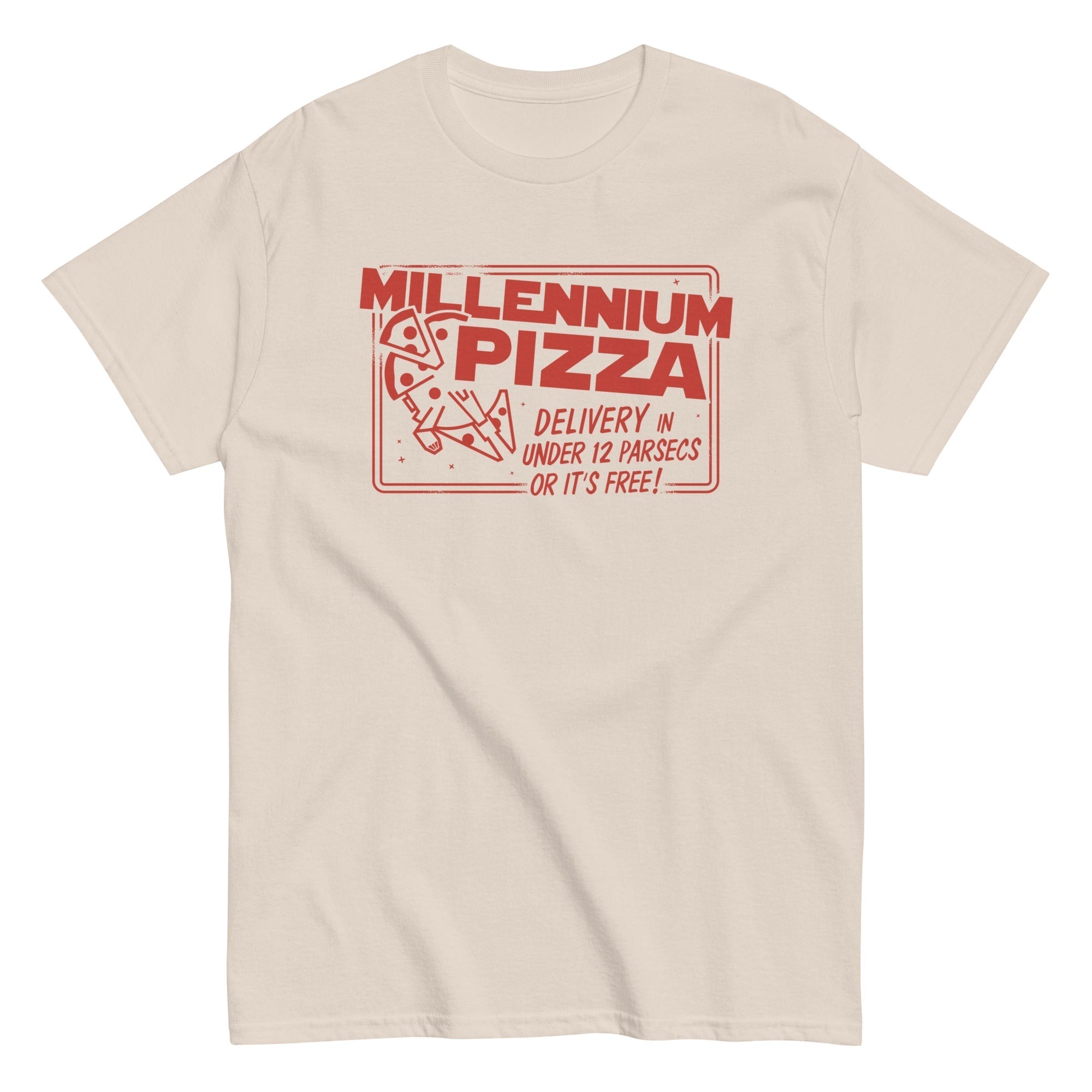 Millennium Pizza Men's Classic Tee Hoodie, Sweatshirt | PureTeeCo.com (Image 4)