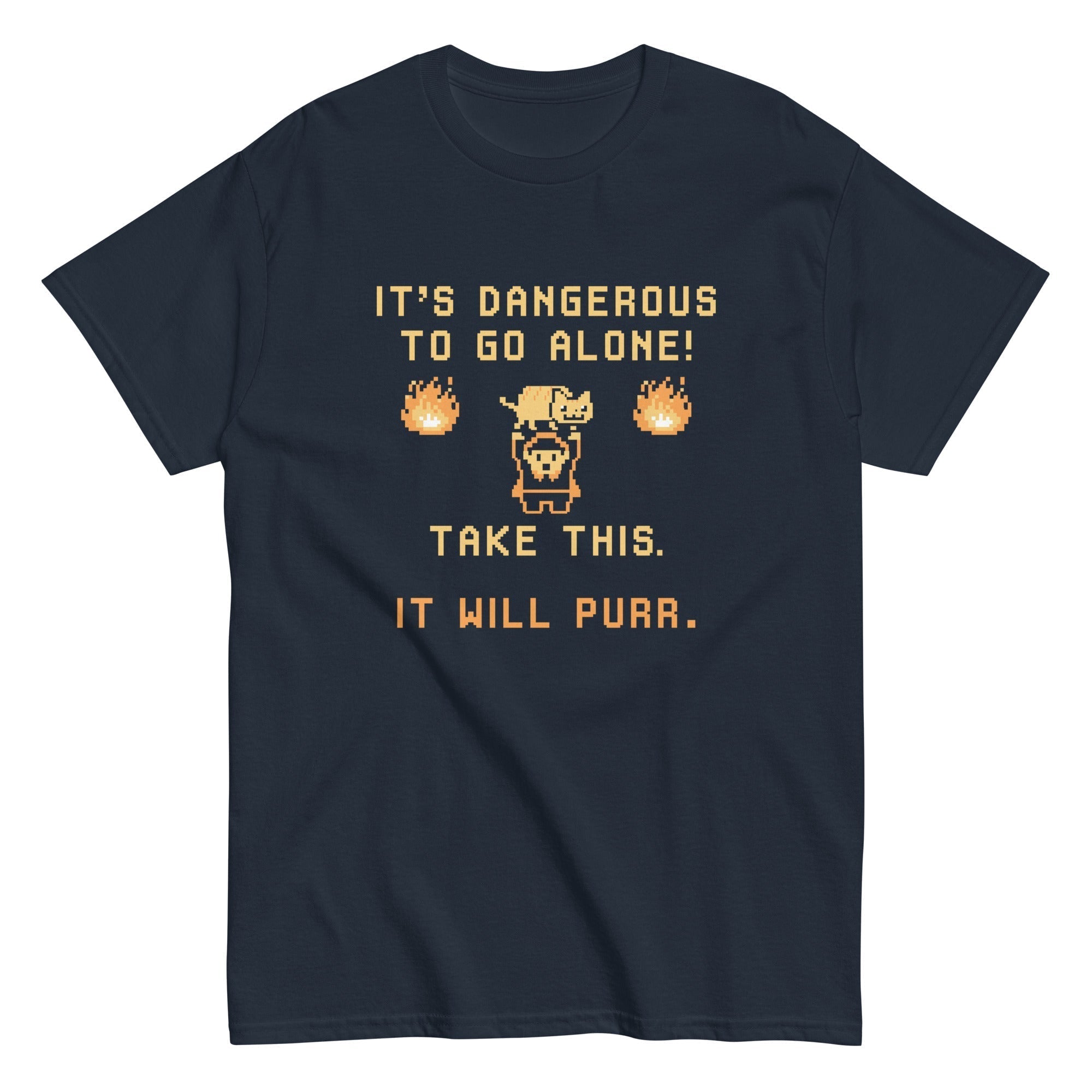 It's Dangerous To Go Alone Men's Classic Tee Hoodie, Sweatshirt | PureTeeCo.com (Image 2)