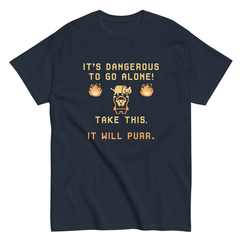 It's Dangerous To Go Alone Men's Classic Tee Hoodie, Sweatshirt | PureTeeCo.com (Image 2)