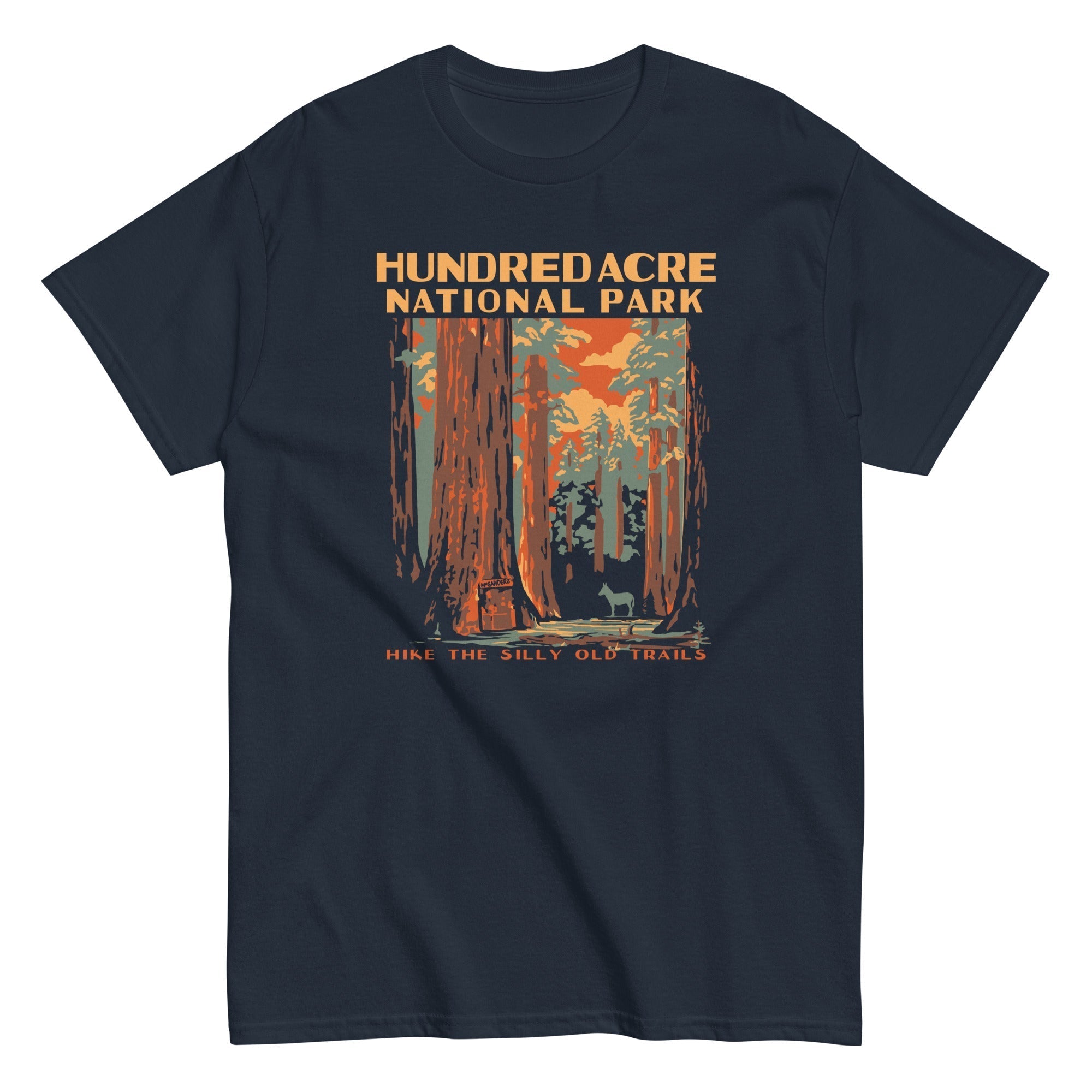 Hundred Acre National Park Men's Classic Tee Hoodie, Sweatshirt | PureTeeCo.com (Image 1)