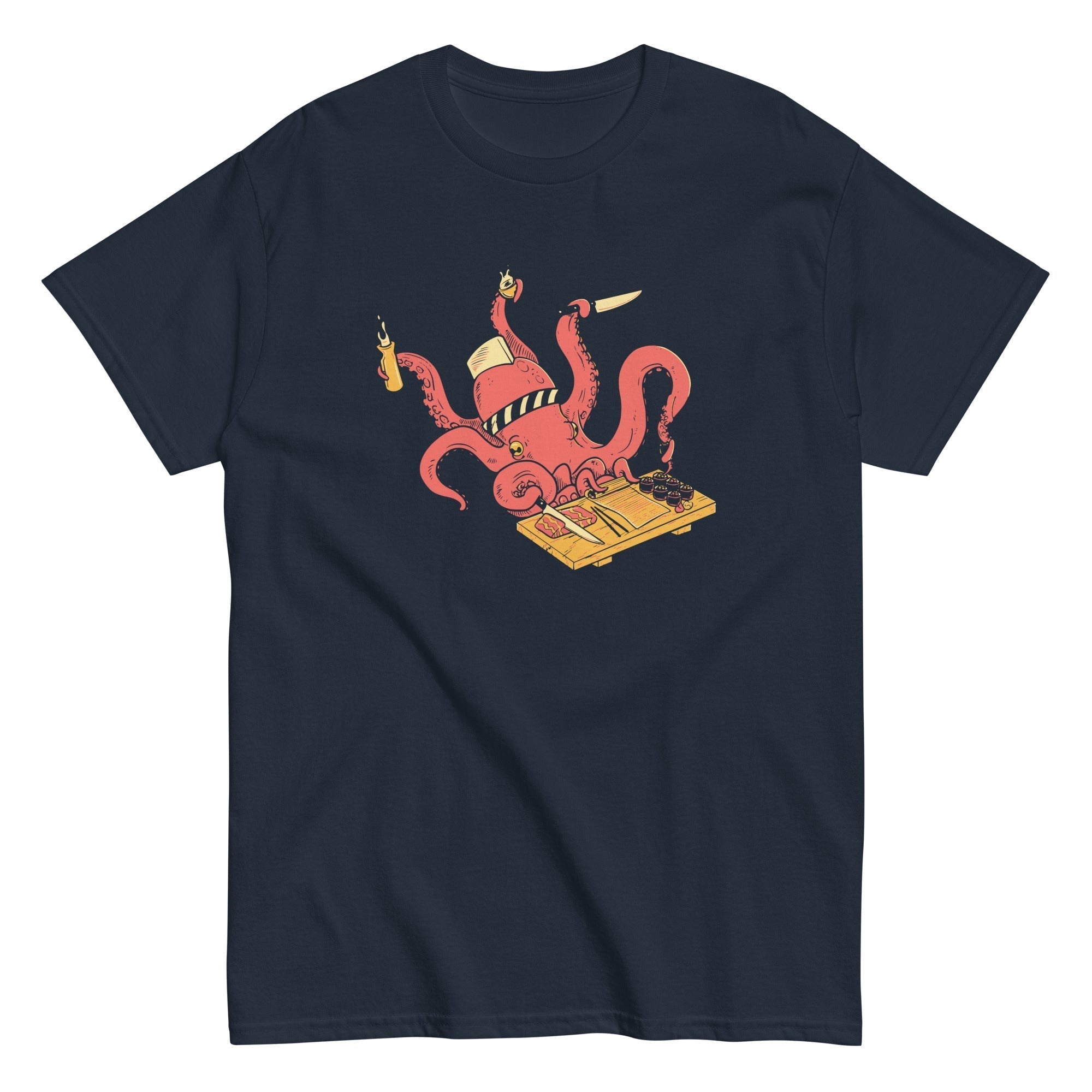 Octo Itamae Men's Classic Tee Hoodie, Sweatshirt | PureTeeCo.com (Image 2)