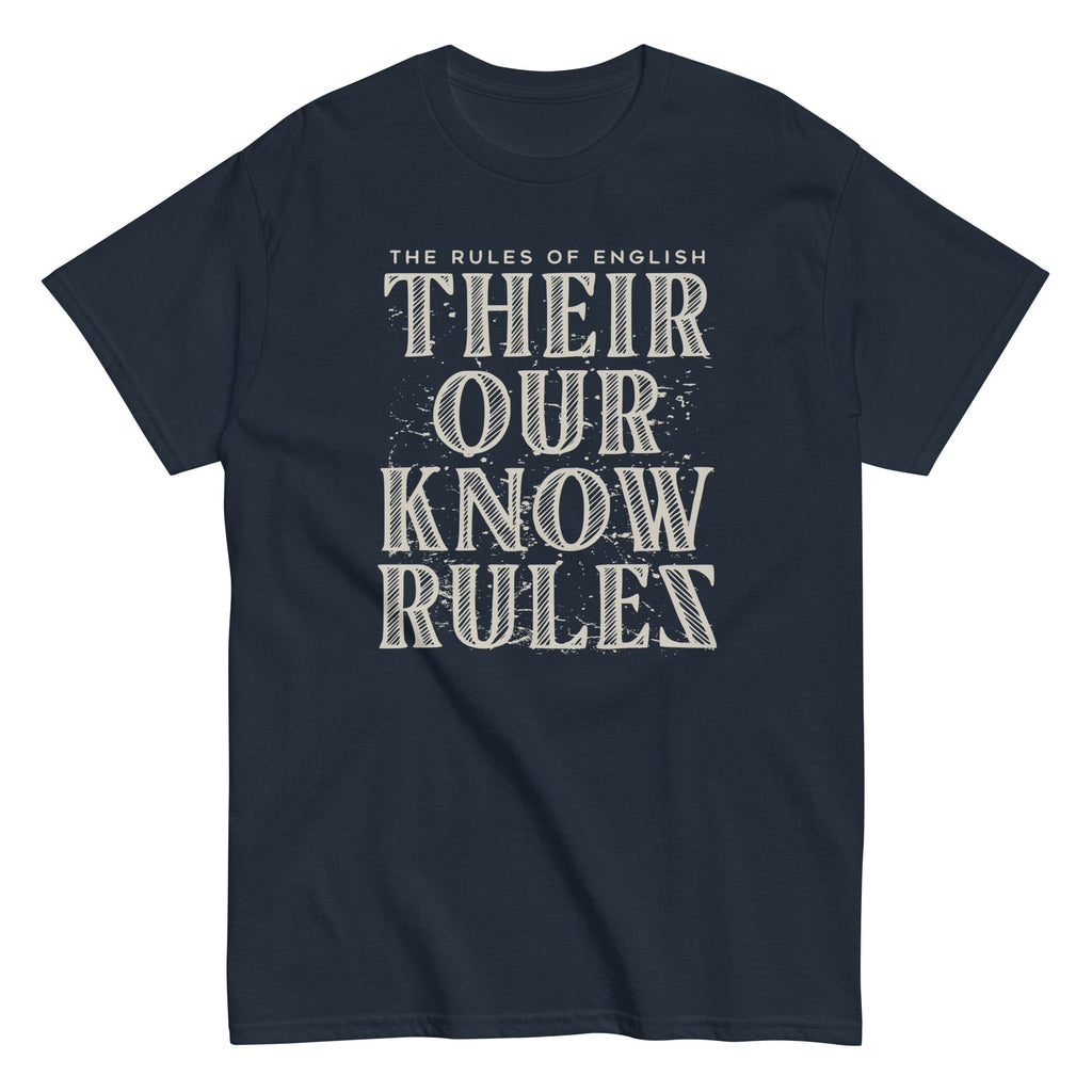 Their Our Know Rules Men's Classic Tee Hoodie, Sweatshirt | PureTeeCo.com (Image 3)