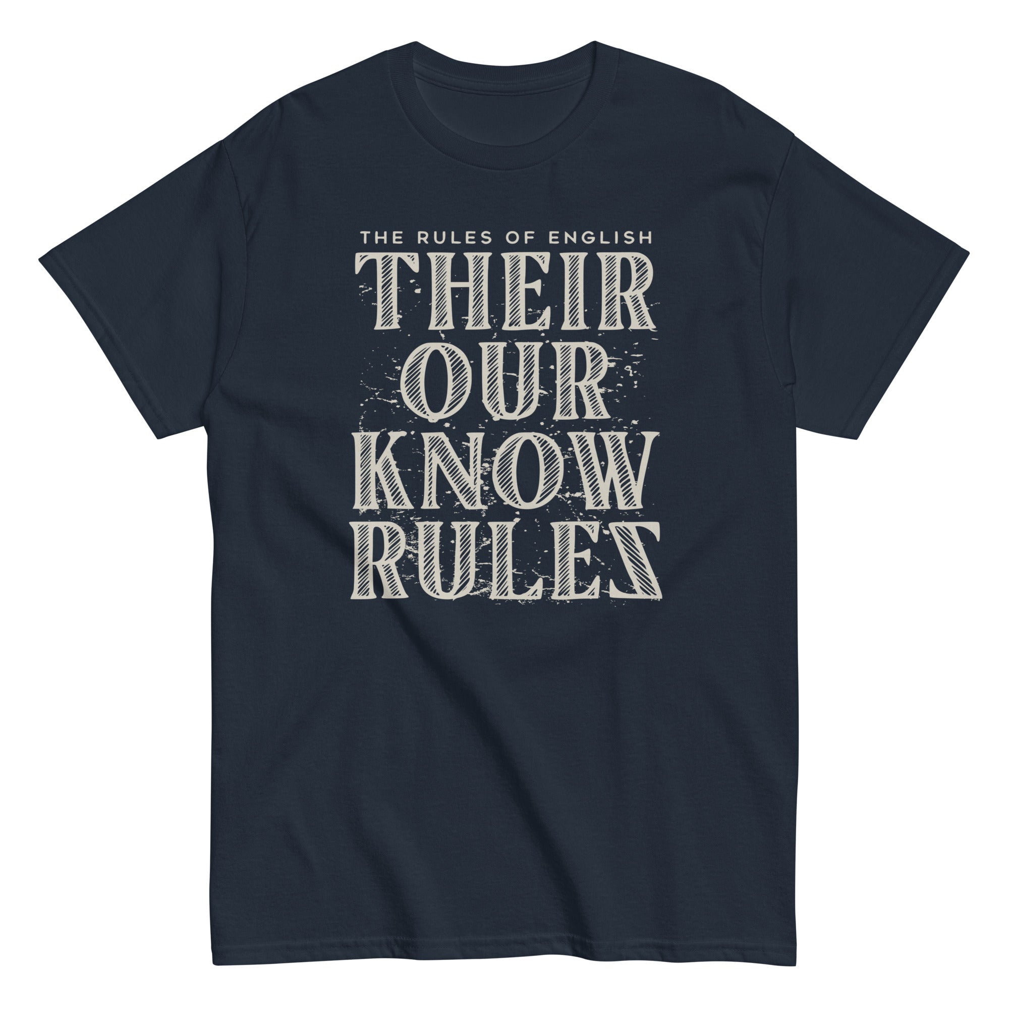 Their Our Know Rules Men's Classic Tee Hoodie, Sweatshirt | PureTeeCo.com (Image 3)