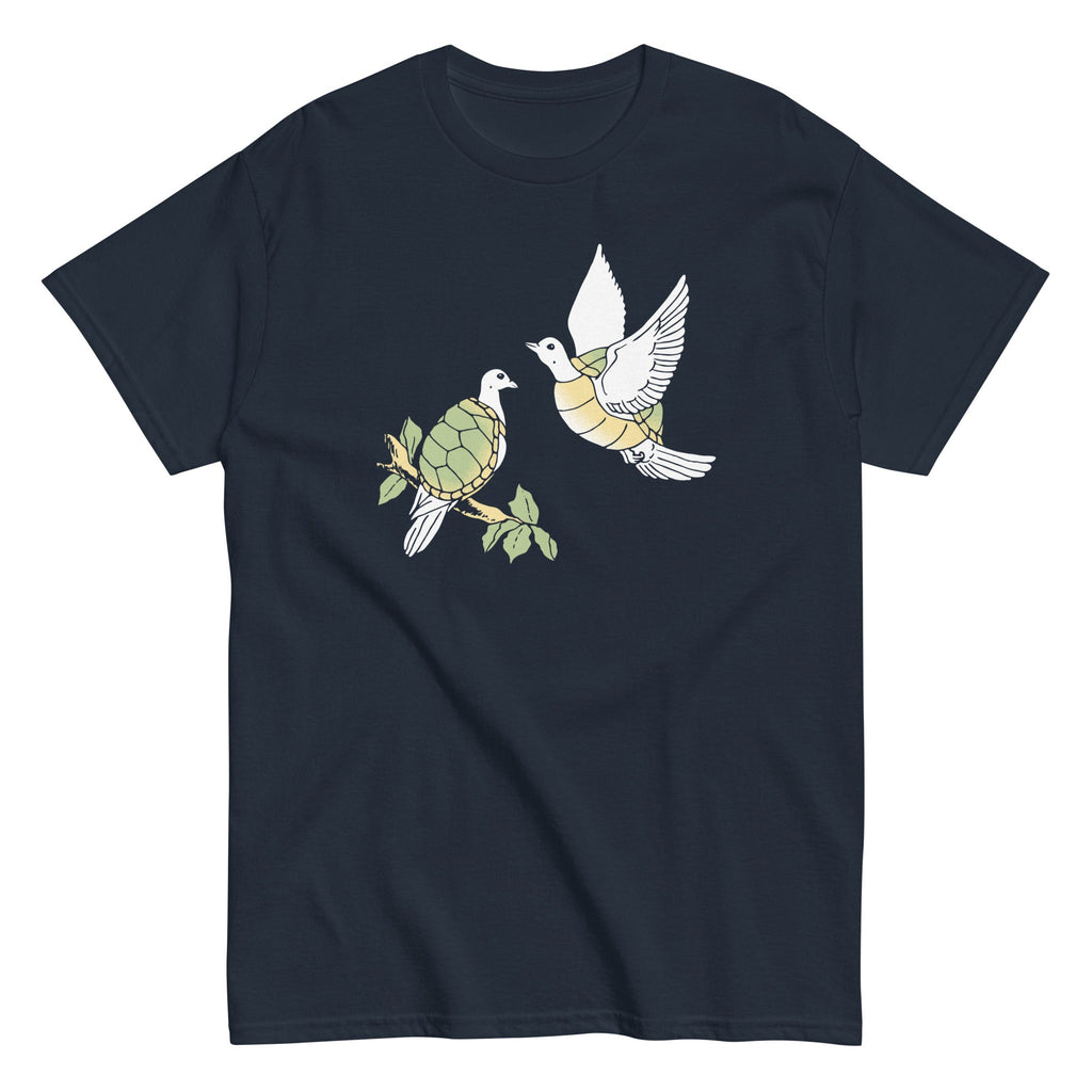 Two Turtle Doves Men's Classic Tee Hoodie, Sweatshirt | PureTeeCo.com (Image 3)