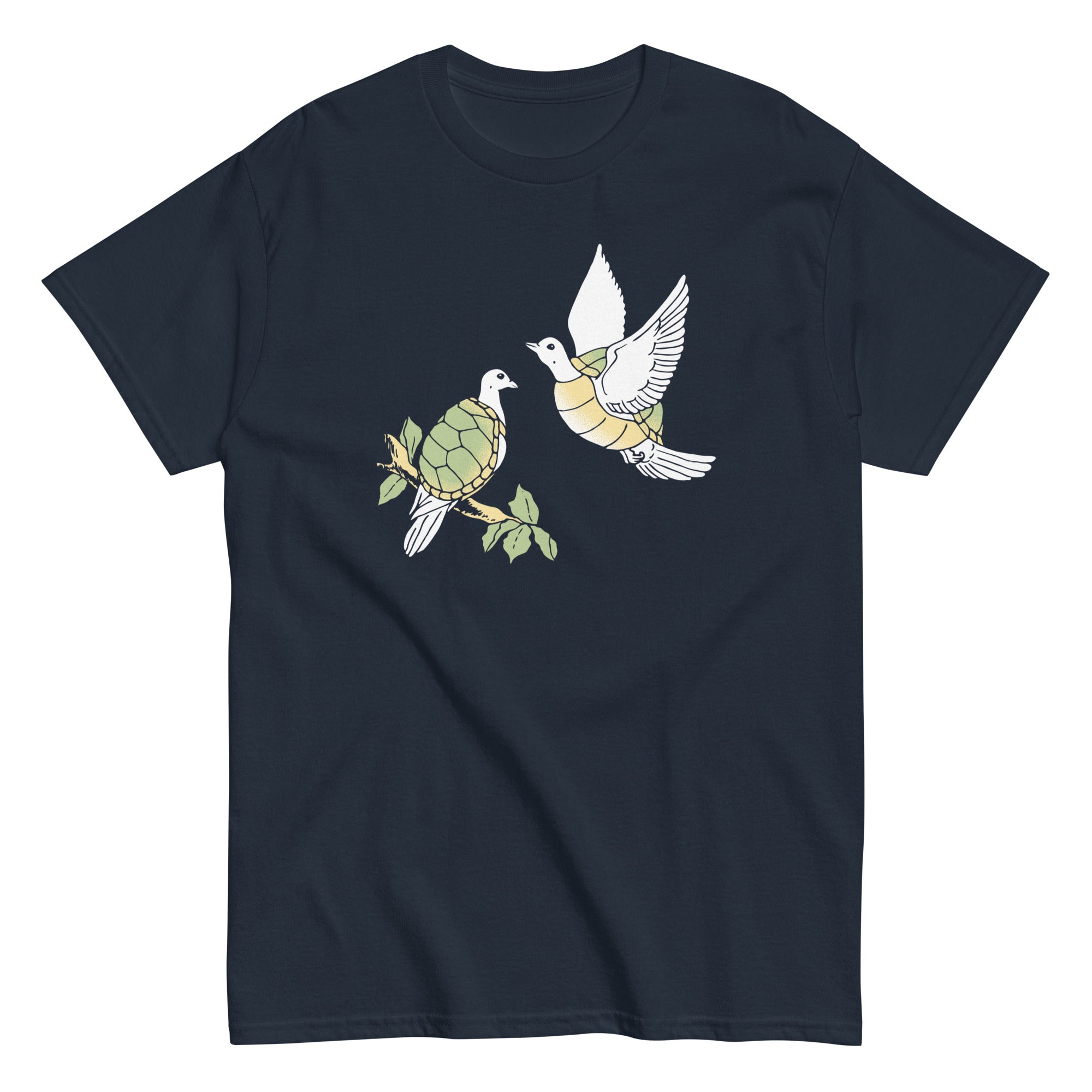 Two Turtle Doves Men's Classic Tee Hoodie, Sweatshirt | PureTeeCo.com (Image 3)