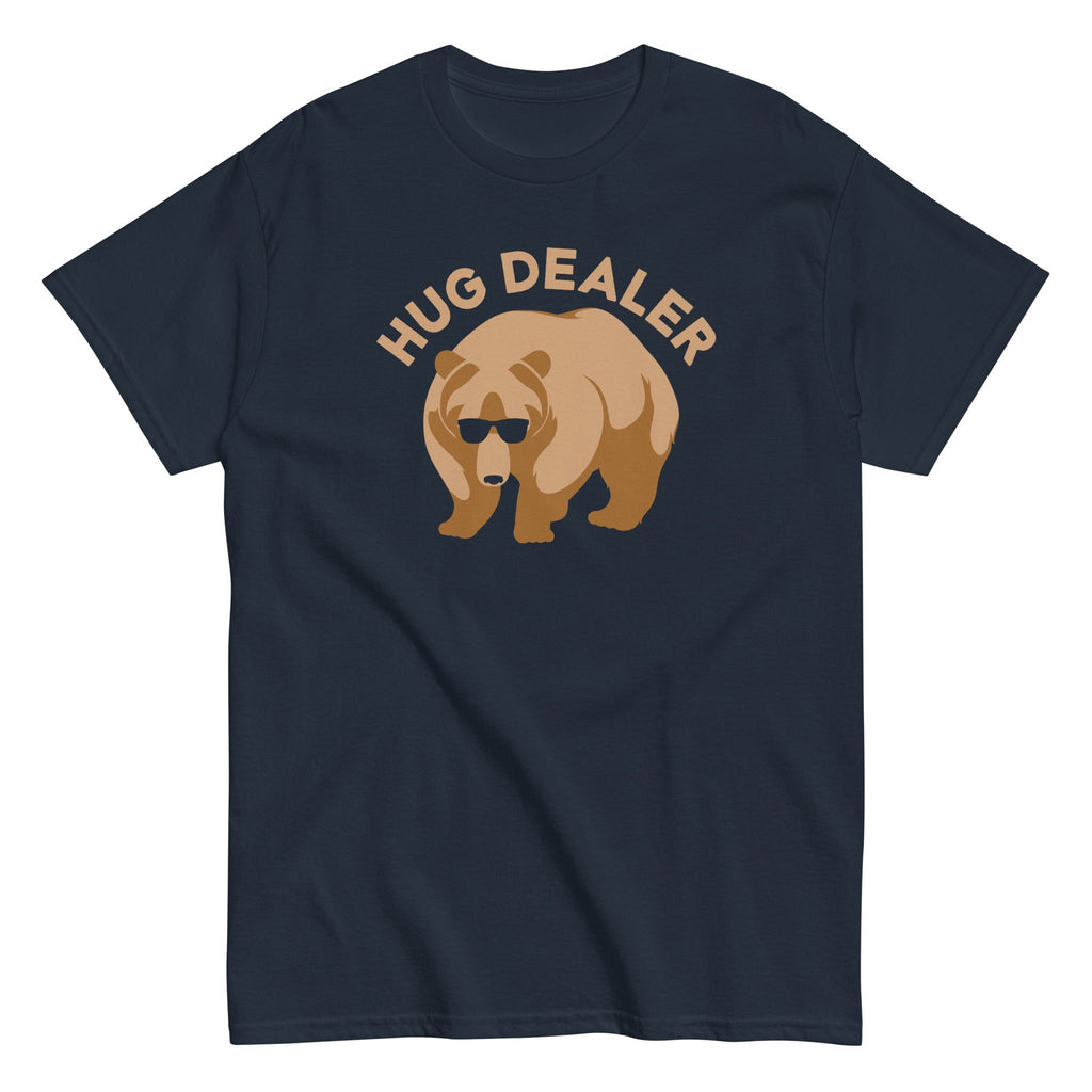 Hug Dealer Men's Classic Tee Hoodie, Sweatshirt | PureTeeCo.com (Image 1)