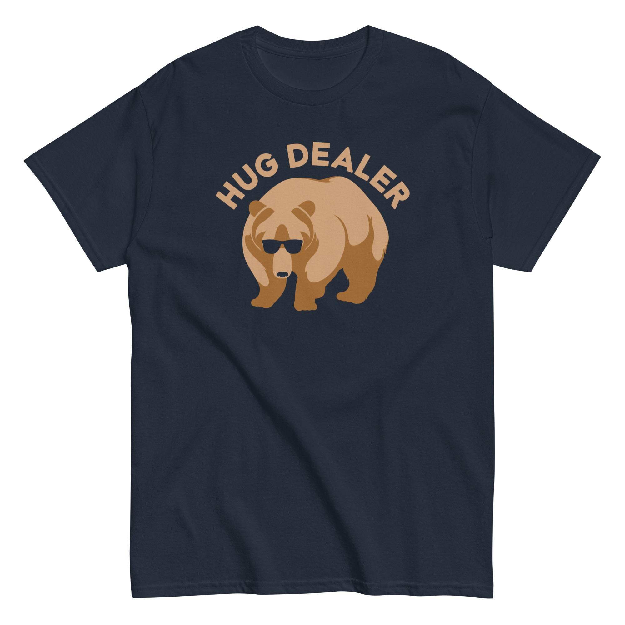 Hug Dealer Men's Classic Tee Hoodie, Sweatshirt | PureTeeCo.com (Image 1)
