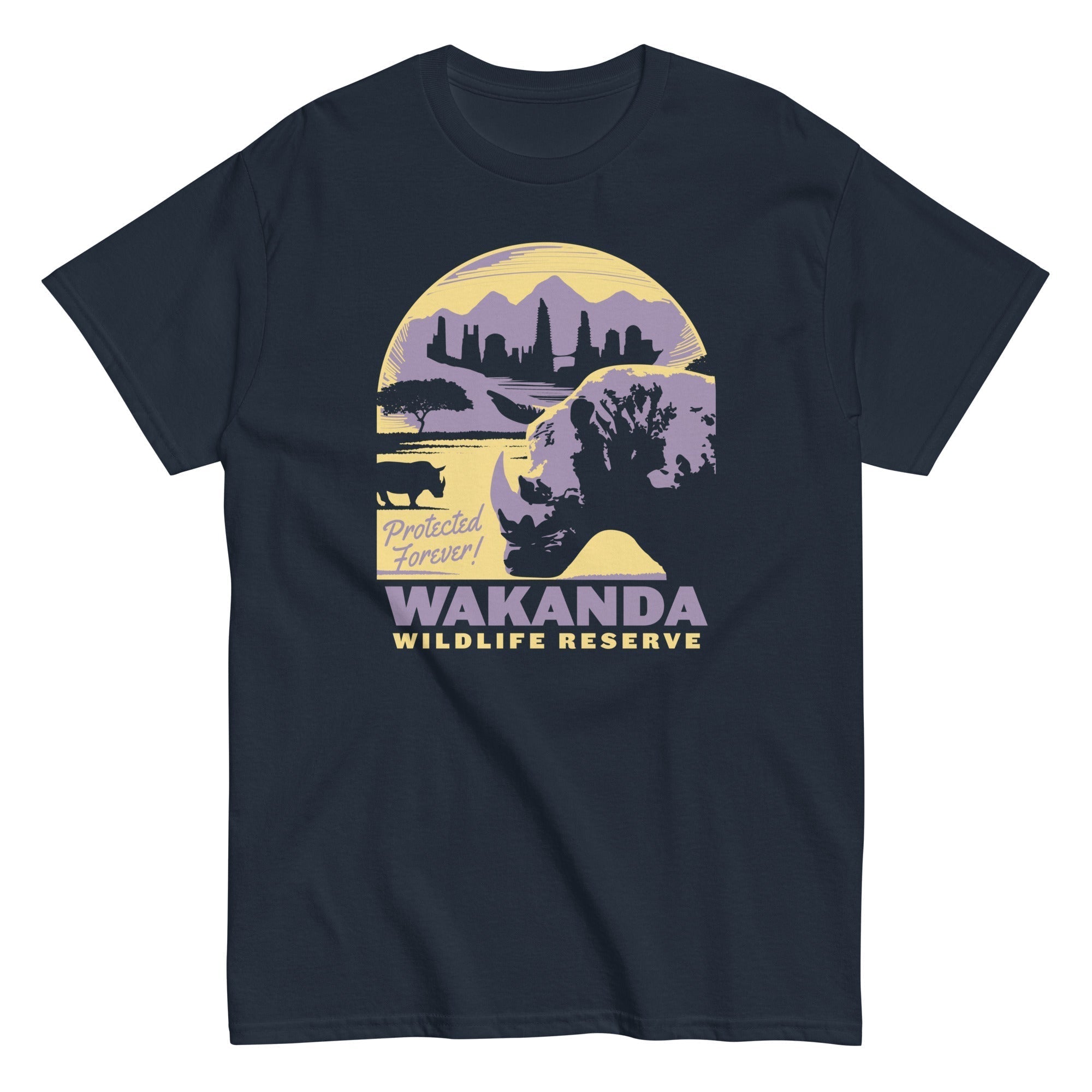Wakanda Wildlife Reserve Men's Classic Tee Hoodie, Sweatshirt | PureTeeCo.com (Image 2)