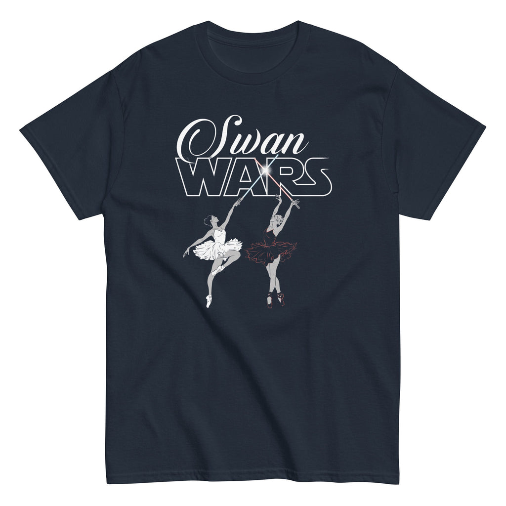 Swan Wars Men's Classic Tee Hoodie, Sweatshirt | PureTeeCo.com (Image 2)