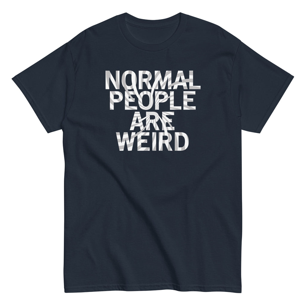 Normal People Are Weird Men's Classic Tee Hoodie, Sweatshirt | PureTeeCo.com (Image 2)