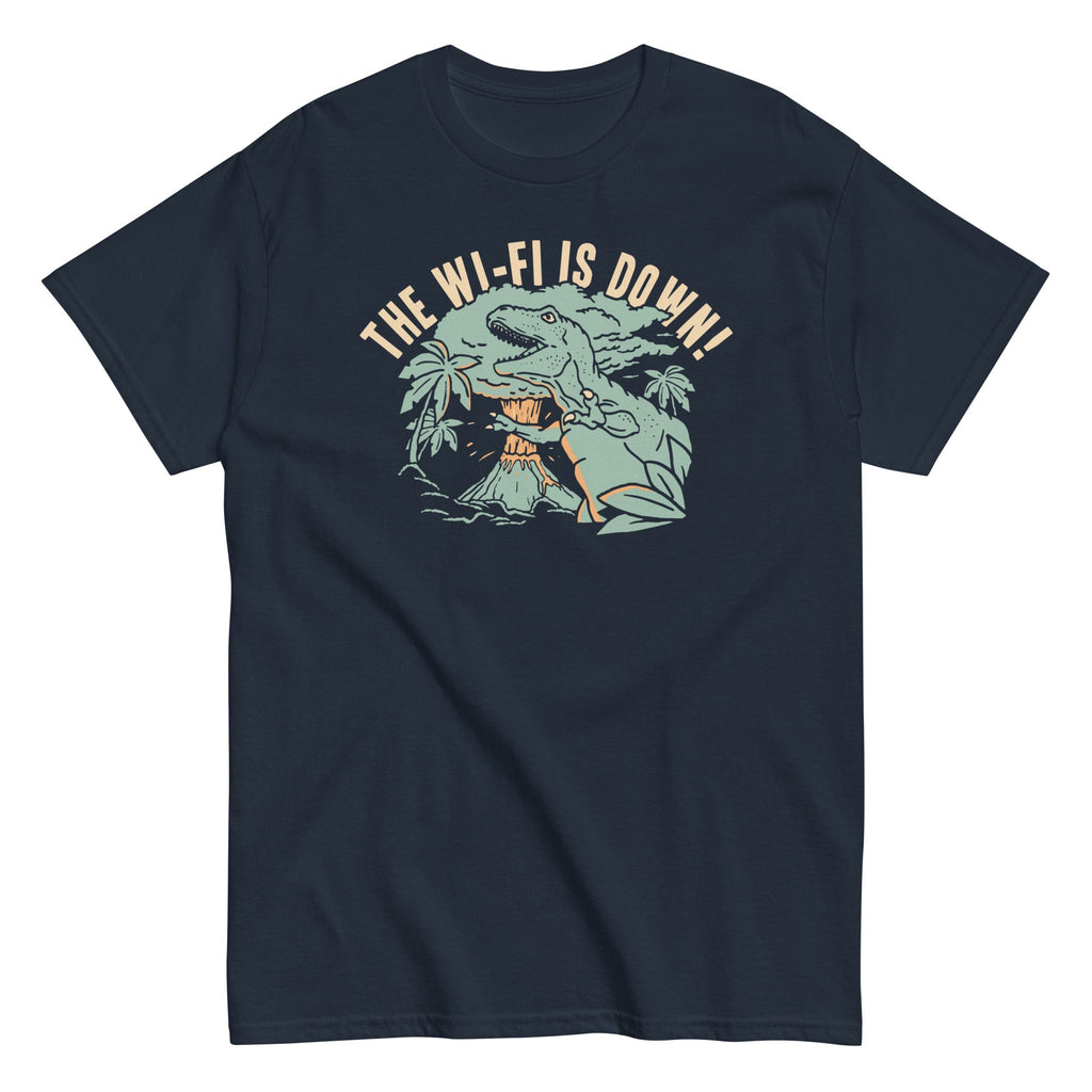 The Wi-Fi Is Down! Men's Classic Tee Hoodie, Sweatshirt | PureTeeCo.com (Image 2)