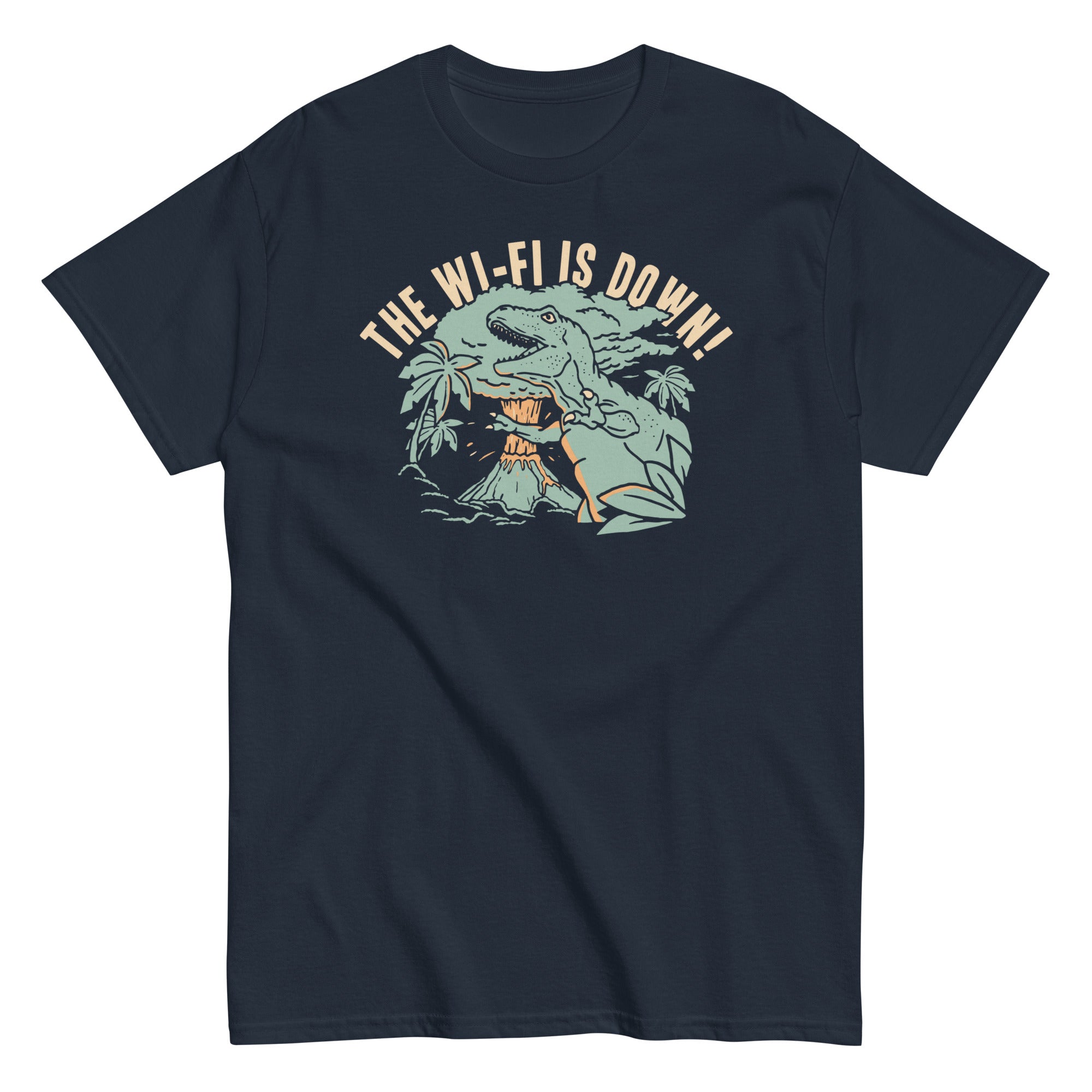 The Wi-Fi Is Down! Men's Classic Tee Hoodie, Sweatshirt | PureTeeCo.com (Image 2)