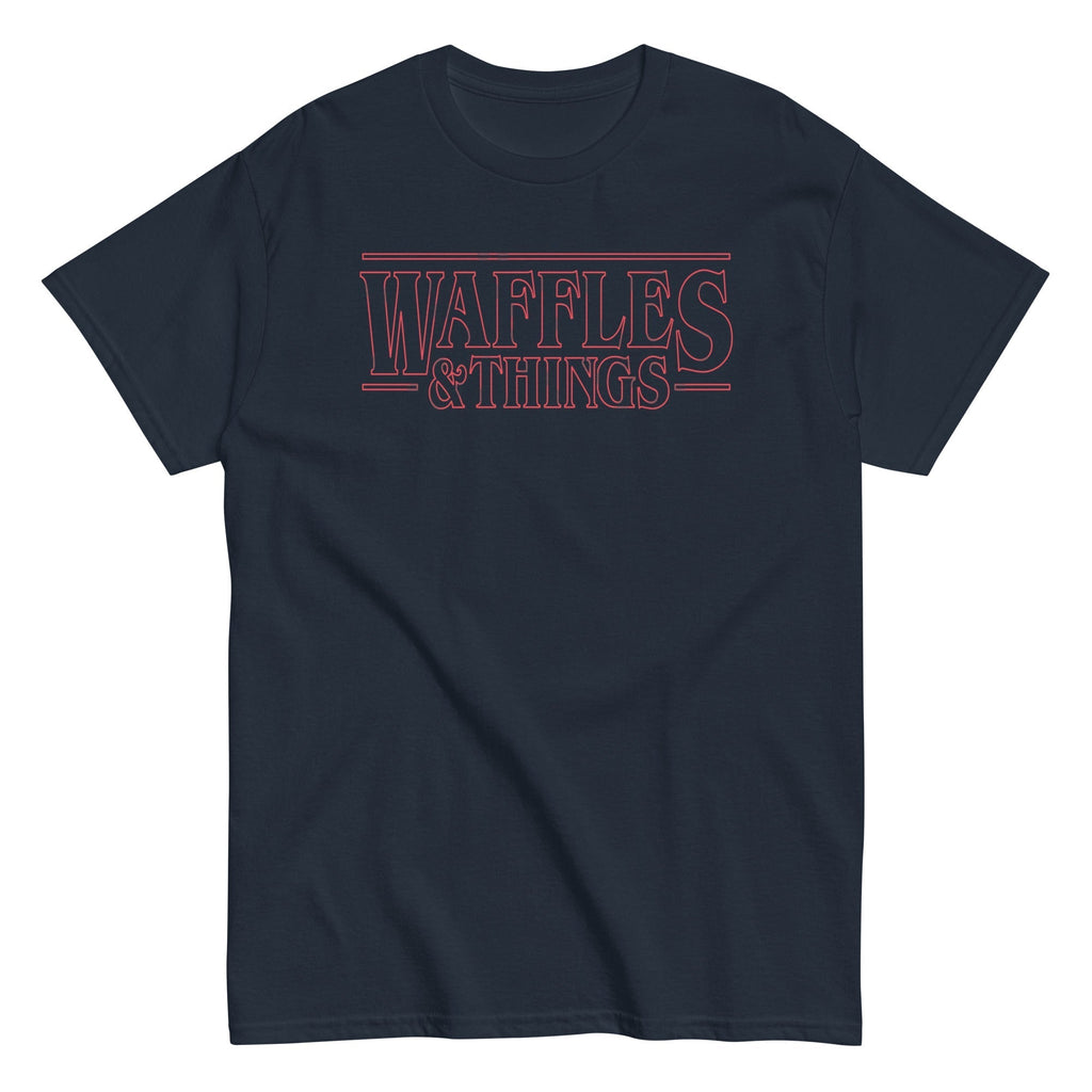 Waffles & Things Men's Classic Tee Hoodie, Sweatshirt | PureTeeCo.com (Image 2)