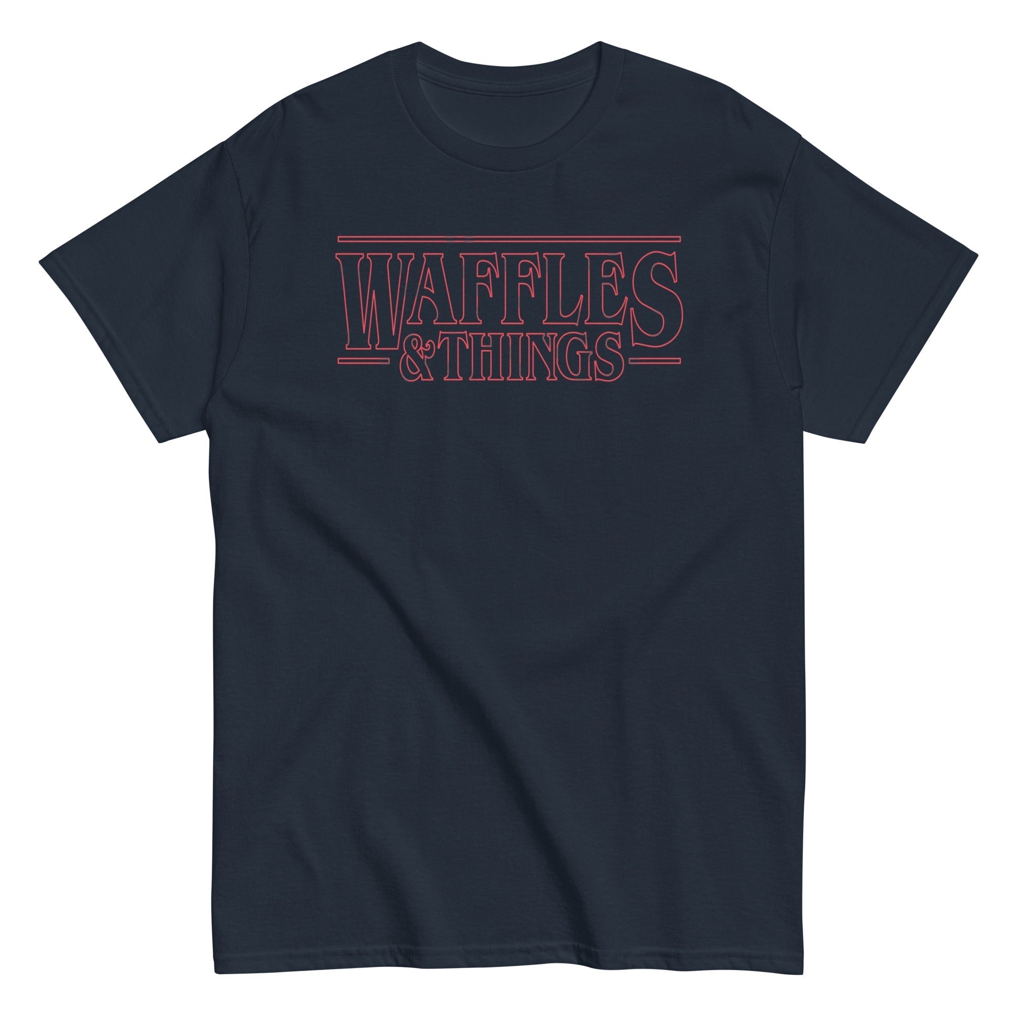 Waffles & Things Men's Classic Tee Hoodie, Sweatshirt | PureTeeCo.com (Image 2)