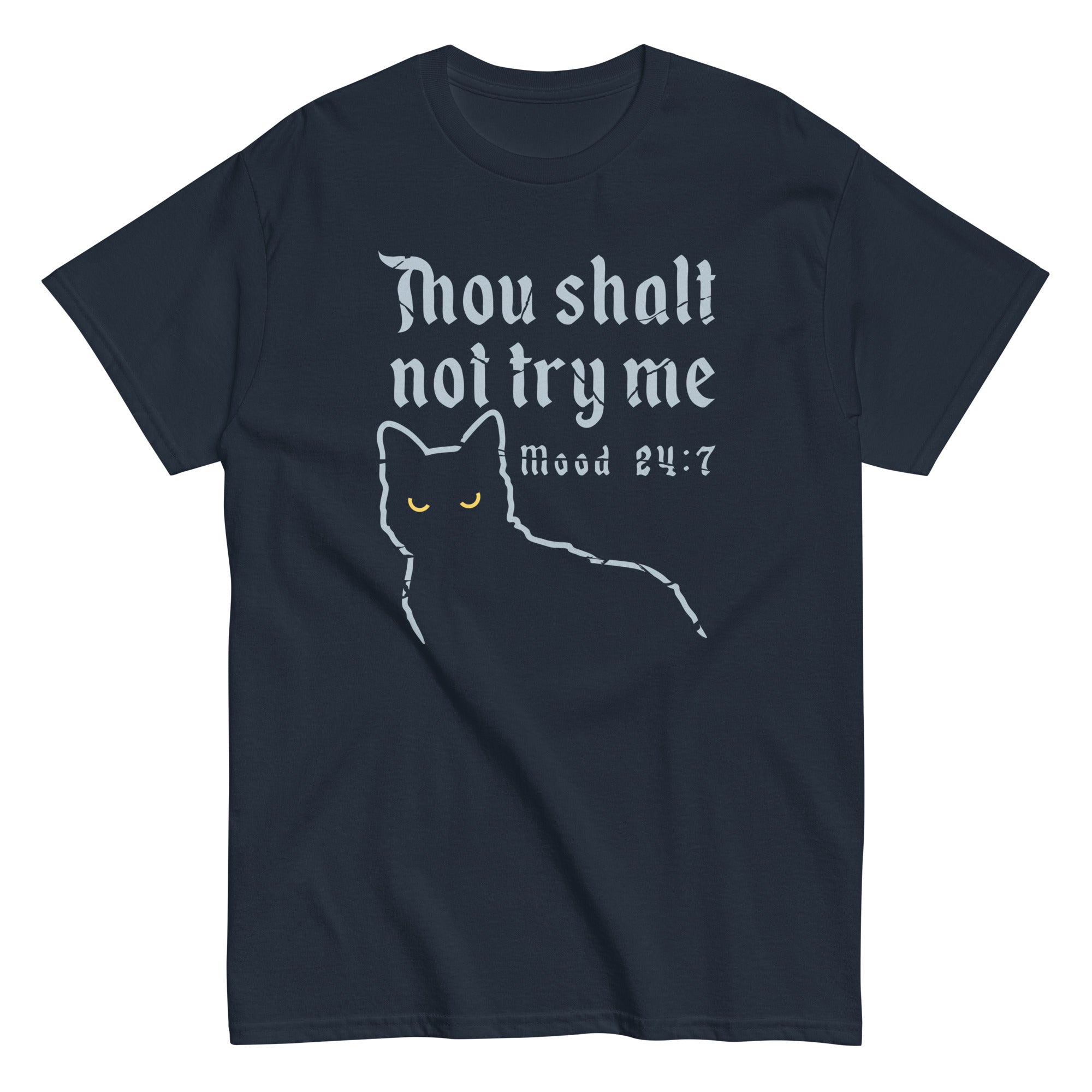 Thou Shalt Not Try Me Men's Classic Tee Hoodie, Sweatshirt | PureTeeCo.com (Image 2)