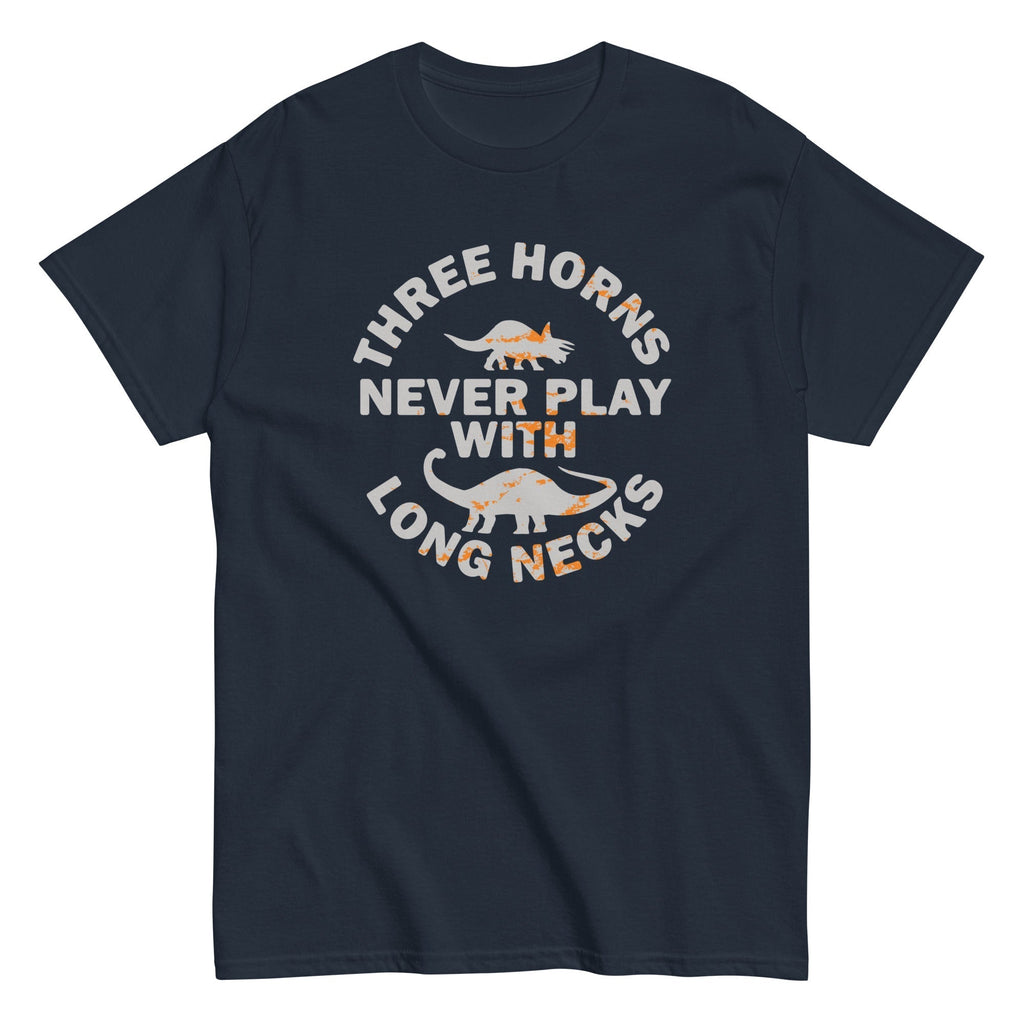Three Horns Never Play With Long Necks Men's Classic Tee Hoodie, Sweatshirt | PureTeeCo.com (Image 3)