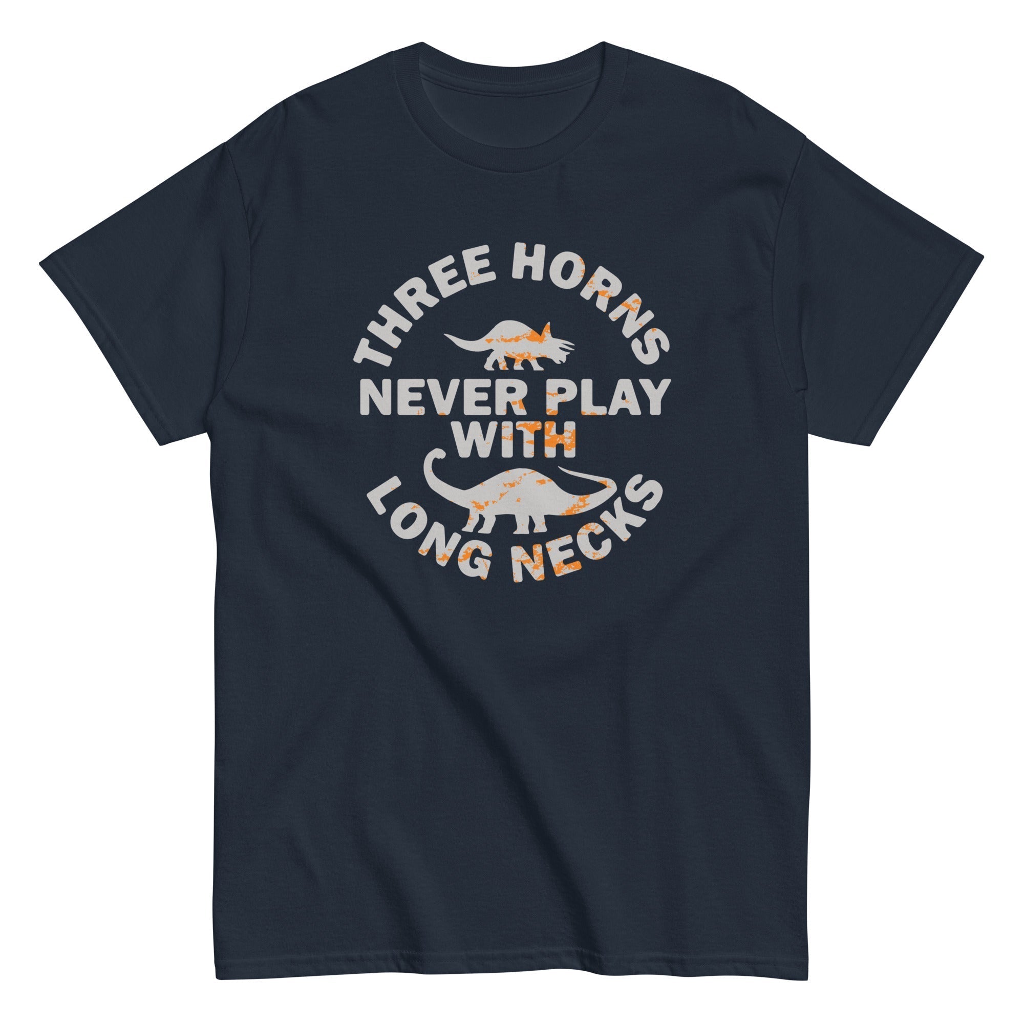 Three Horns Never Play With Long Necks Men's Classic Tee Hoodie, Sweatshirt | PureTeeCo.com (Image 3)