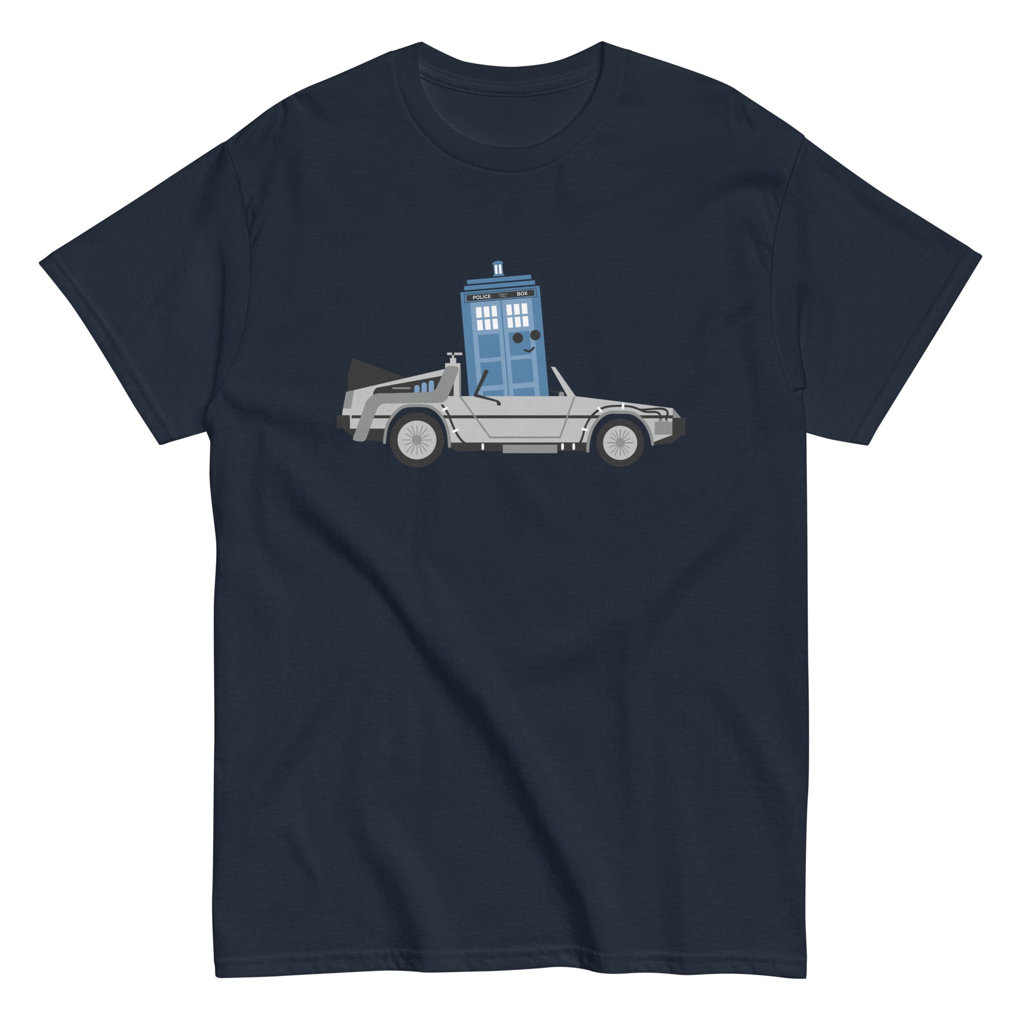 Time Machine x Two Men's Classic Tee Hoodie, Sweatshirt | PureTeeCo.com (Image 2)