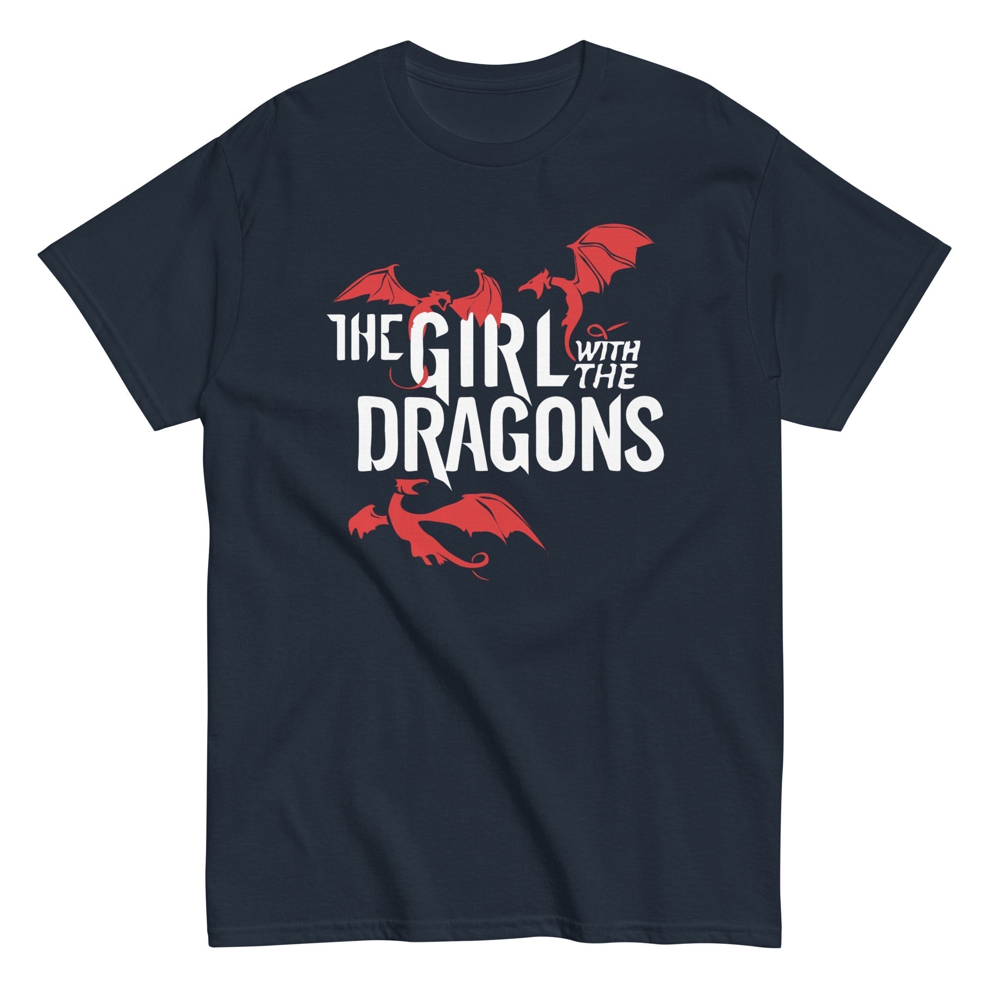 The Girl With The Dragons Men's Classic Tee Hoodie, Sweatshirt | PureTeeCo.com (Image 2)