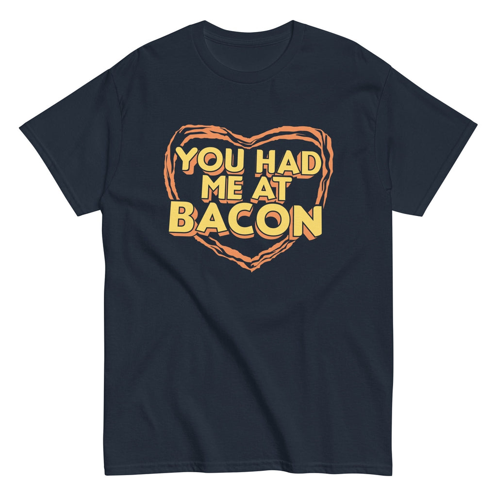 You Had Me At Bacon Men's Classic Tee Hoodie, Sweatshirt | PureTeeCo.com (Image 3)