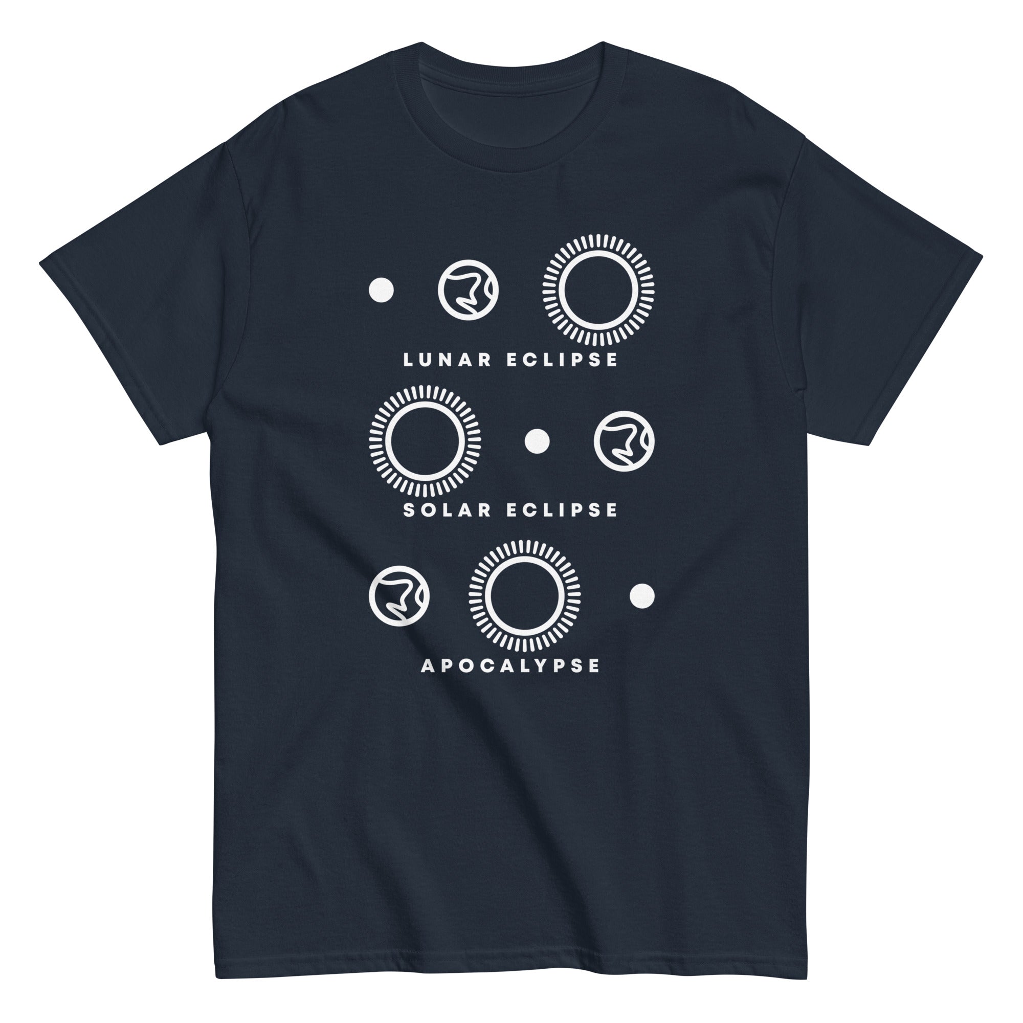 Lunar Eclipse Solar Eclipse Apocalypse Men's Classic Tee Hoodie, Sweatshirt | PureTeeCo.com (Image 2)