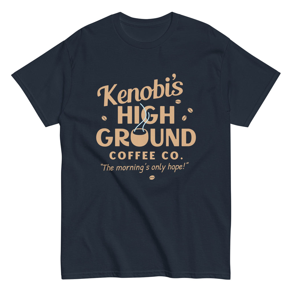 Kenobi's High Ground Coffee Co Men's Classic Tee Hoodie, Sweatshirt | PureTeeCo.com (Image 1)