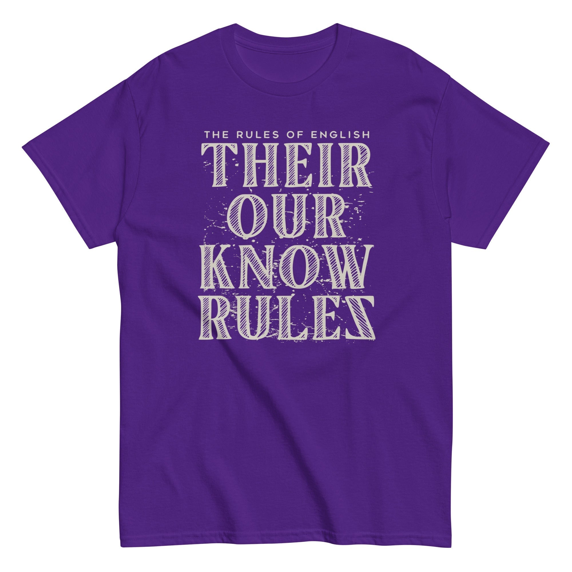 Their Our Know Rules Men's Classic Tee Hoodie, Sweatshirt | PureTeeCo.com (Image 4)