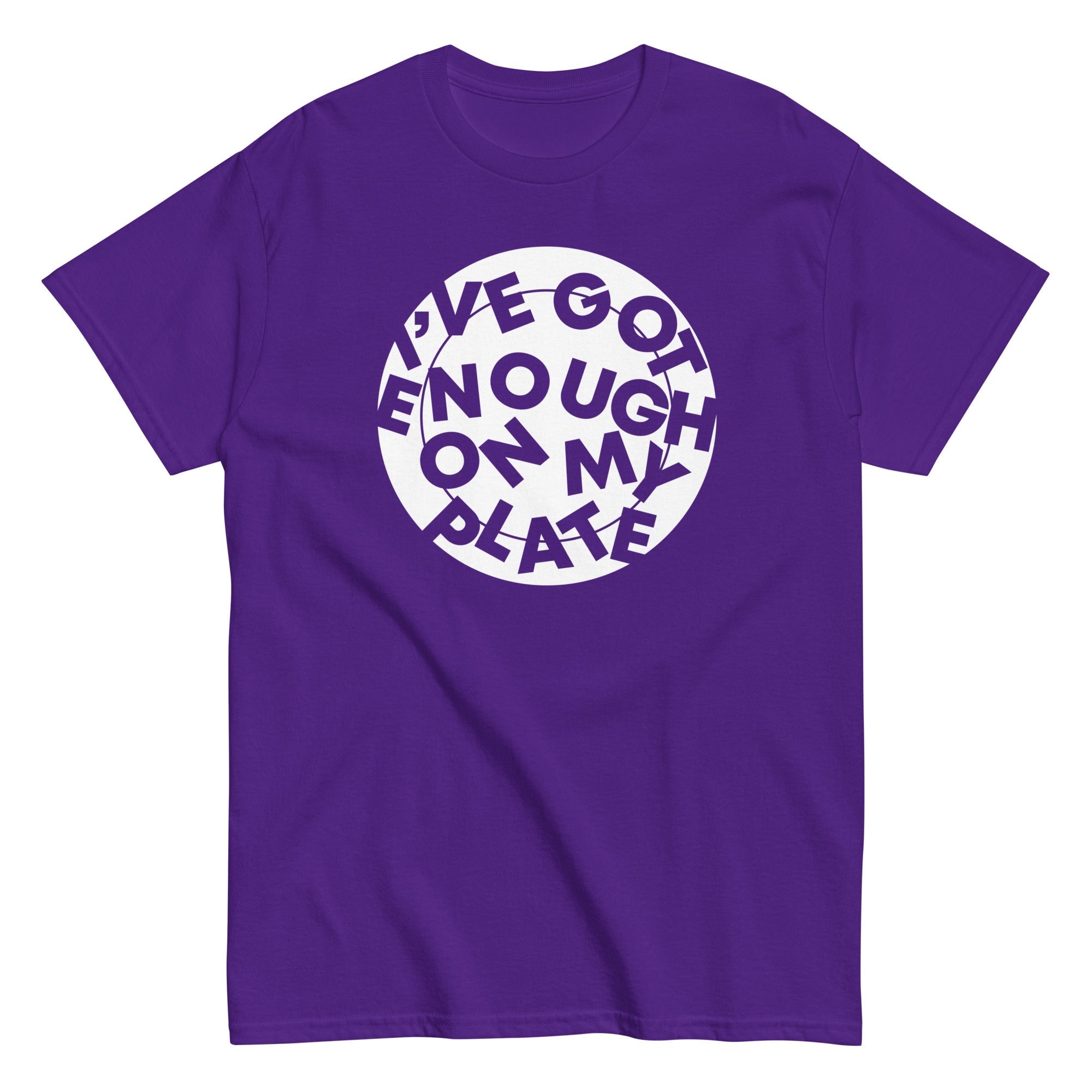 I've Got Enough On My Plate Men's Classic Tee Hoodie, Sweatshirt | PureTeeCo.com (Image 4)