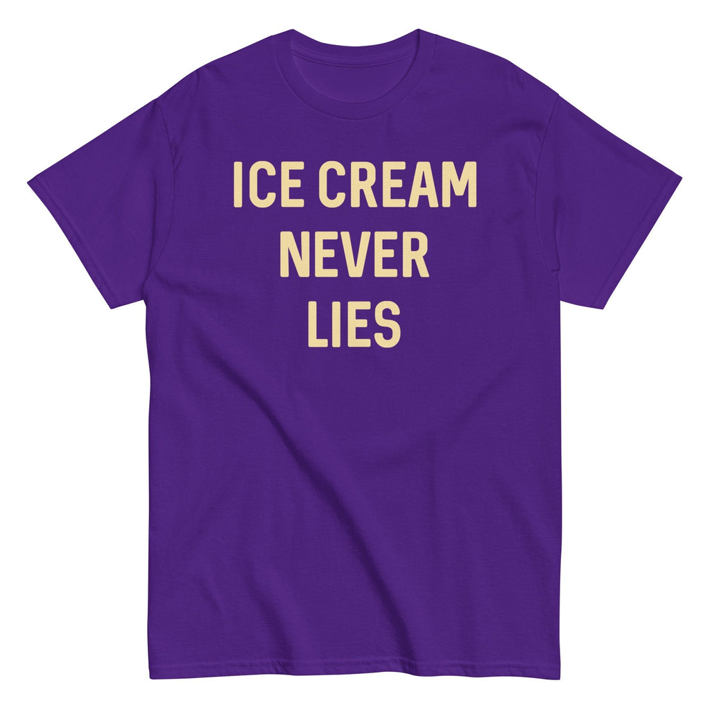 Ice Cream Never Lies Men's Classic Tee Hoodie, Sweatshirt | PureTeeCo.com (Image 2)